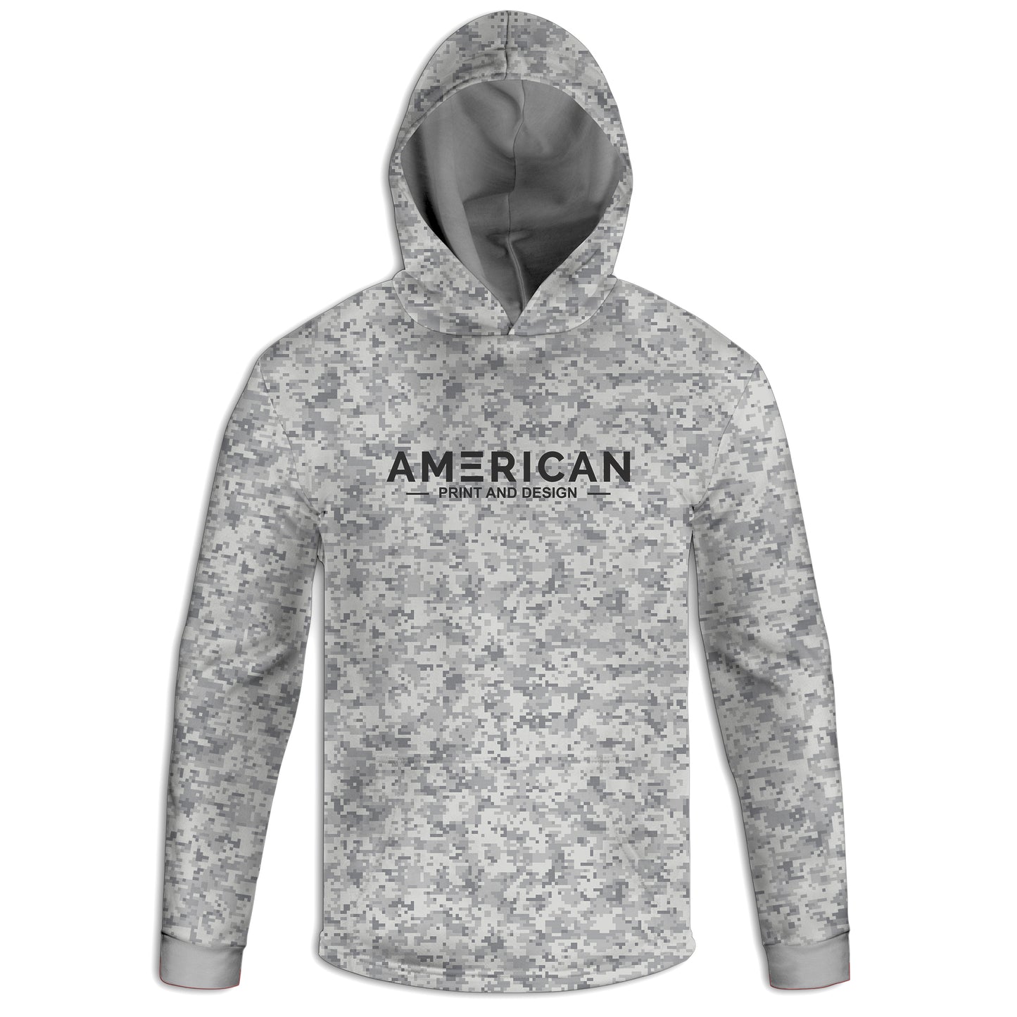 American Print and Design - Men's Camo Hoodie