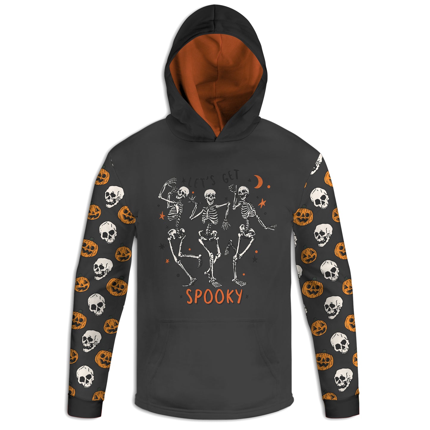 Men's / Women's "Let's Get Spooky" Skeleton Halloween Hoodie / T-Shirt / Long Sleeve Tee / Pullover / Sweatshirt