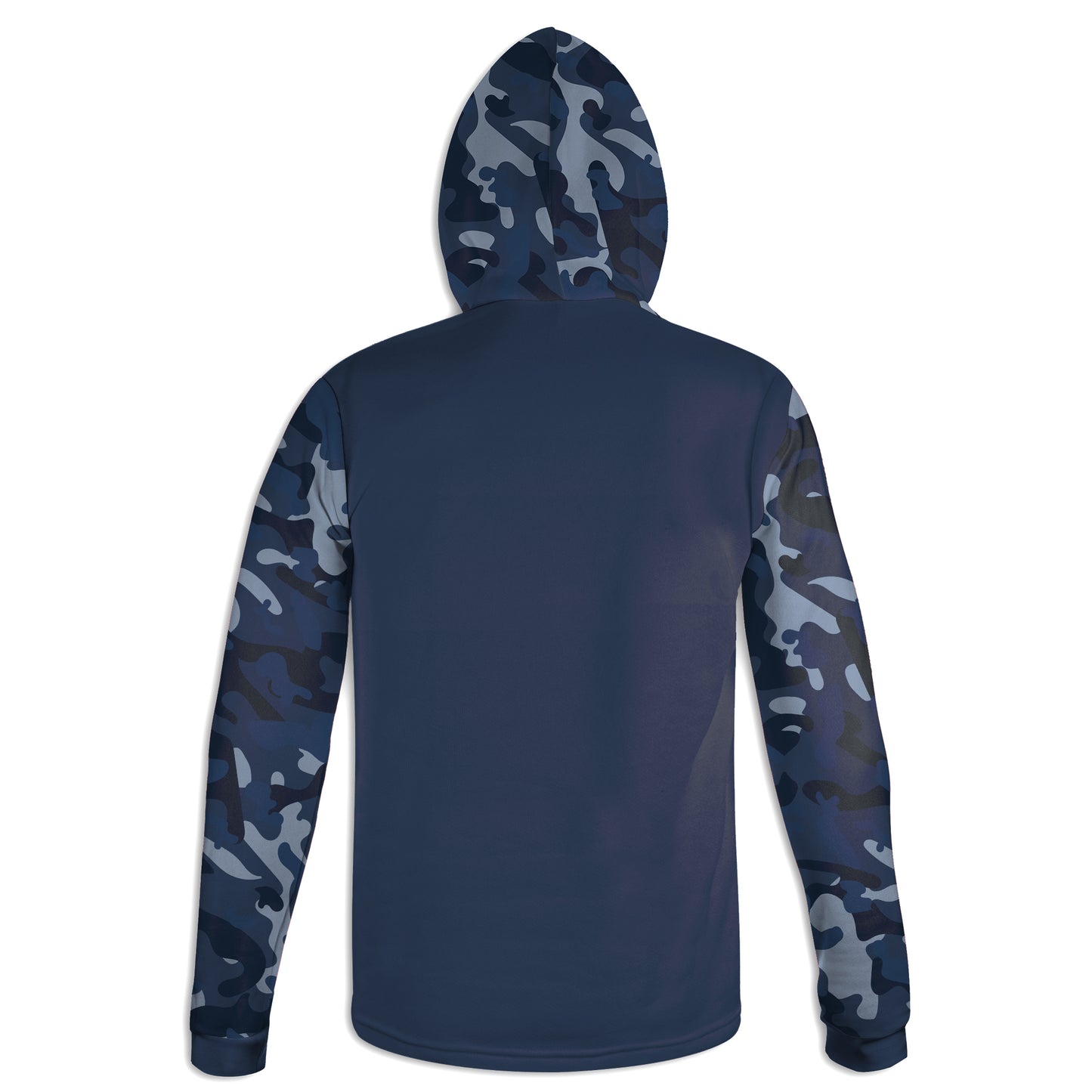 Men's Blue Camo American Flag & Tire Tracks Hoodie / T-Shirt / Long Sleeve Tee / Pullover / Sweatshirt