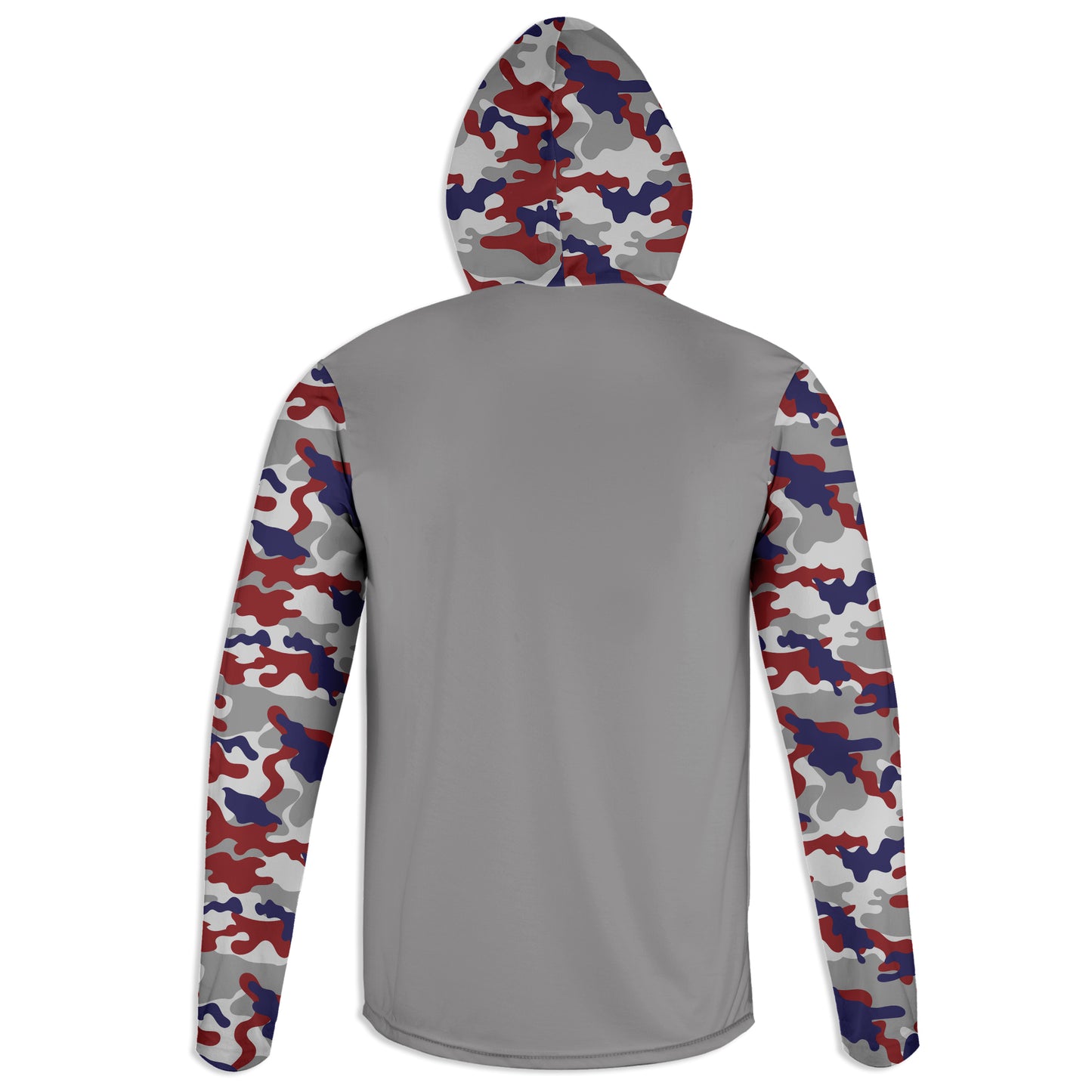Men's Deer and USA Flag Red White & Blue Camo Hoodie / T-Shirt / Long Sleeve Tee / Pullover / Sweatshirt