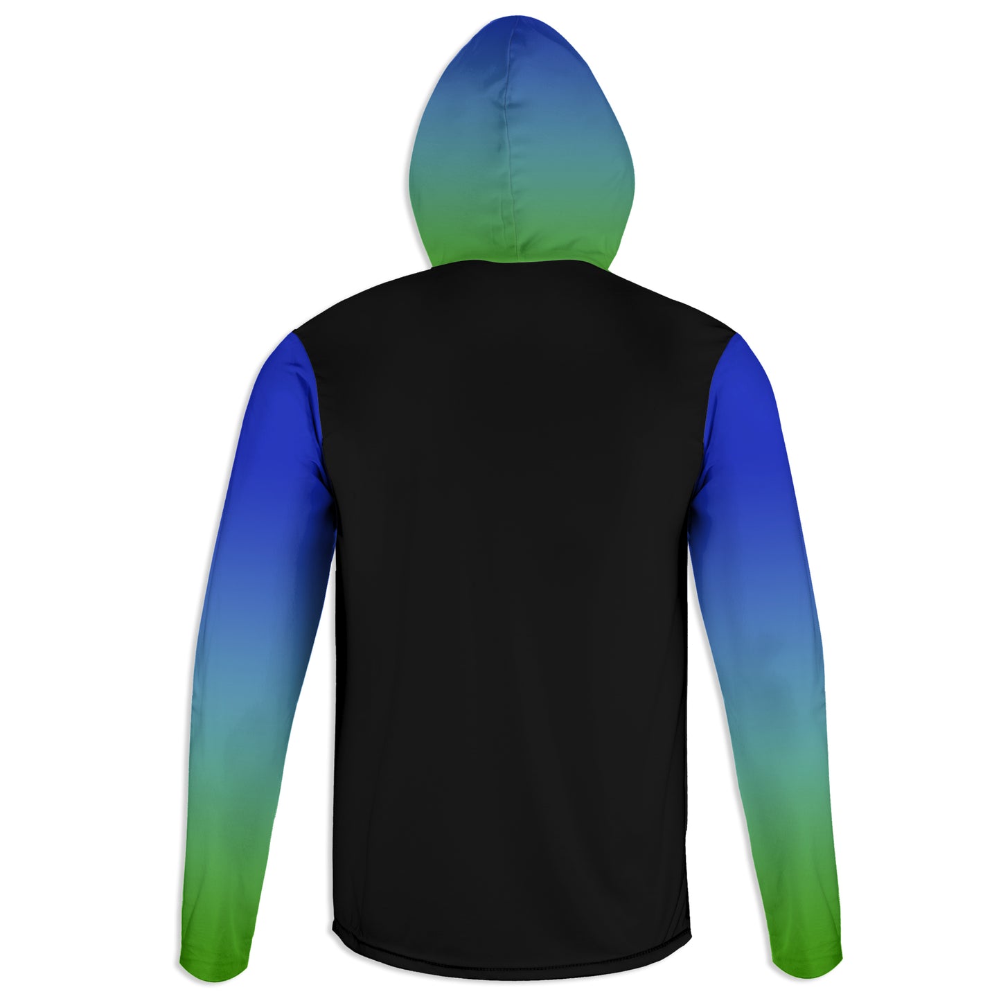 Men's Blue Green Ombre Dirt Bike Hoodie / T-Shirt / Long Sleeve Tee / Pullover / Sweatshirt
