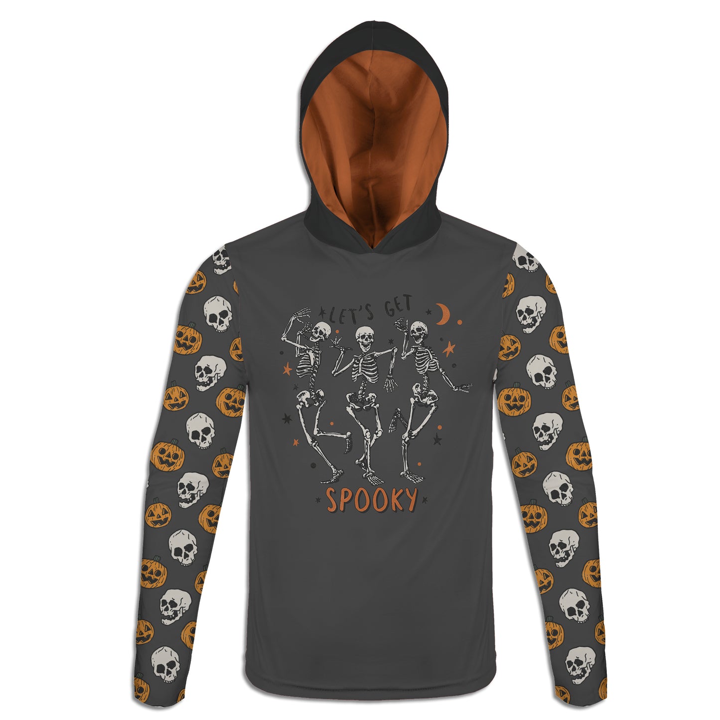 Men's / Women's "Let's Get Spooky" Skeleton Halloween Hoodie / T-Shirt / Long Sleeve Tee / Pullover / Sweatshirt