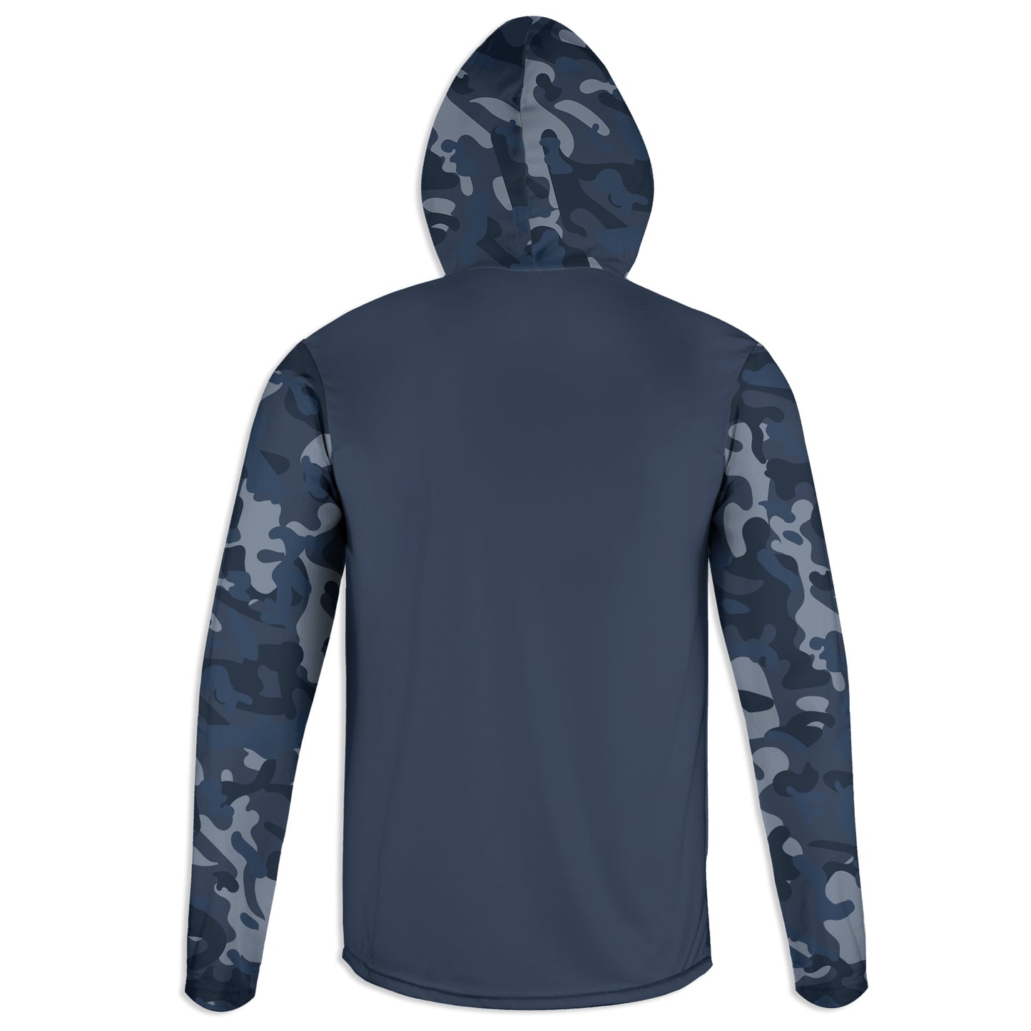 Men's Blue Camo American Flag & Tire Tracks Hoodie / T-Shirt / Long Sleeve Tee / Pullover / Sweatshirt
