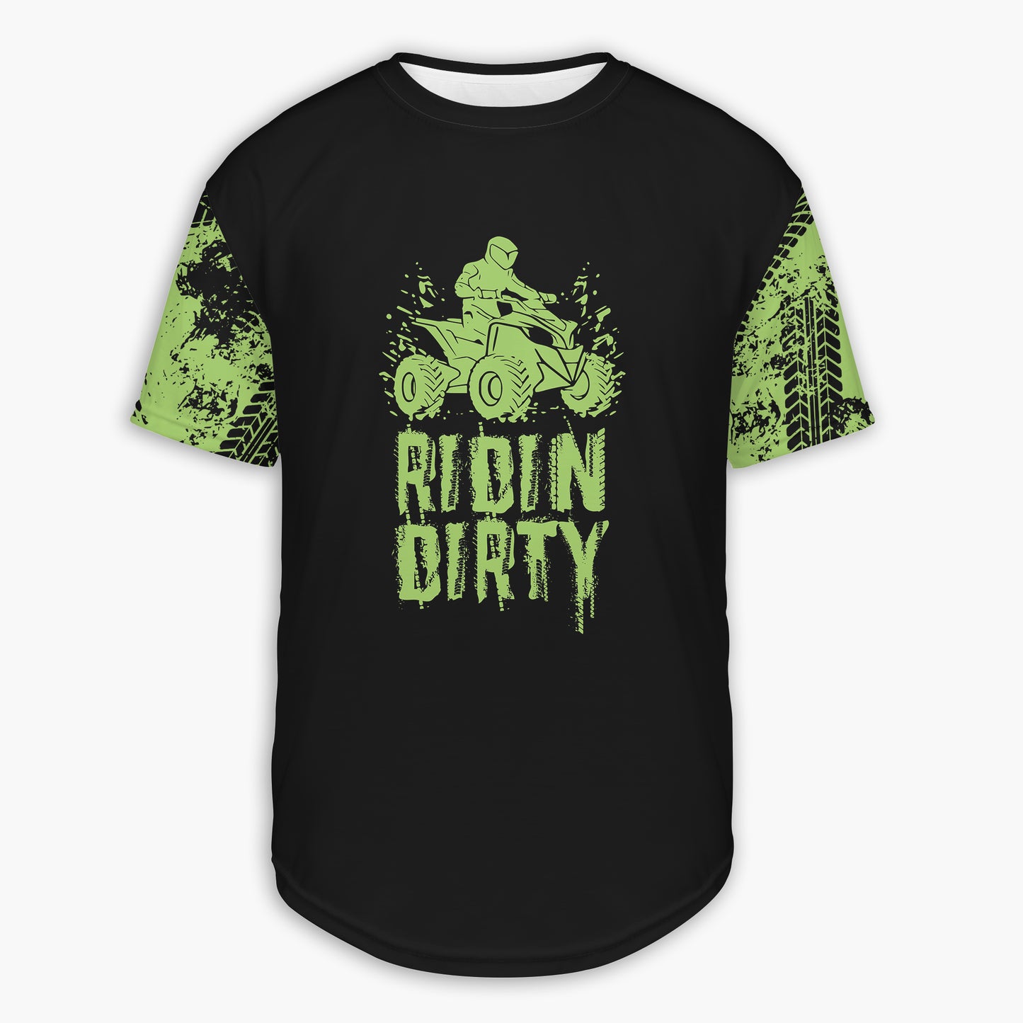 Men's Green 'Ridin Dirty' 4 Wheeler Hoodie / T-Shirt / Long Sleeve Tee / Pullover / Sweatshirt