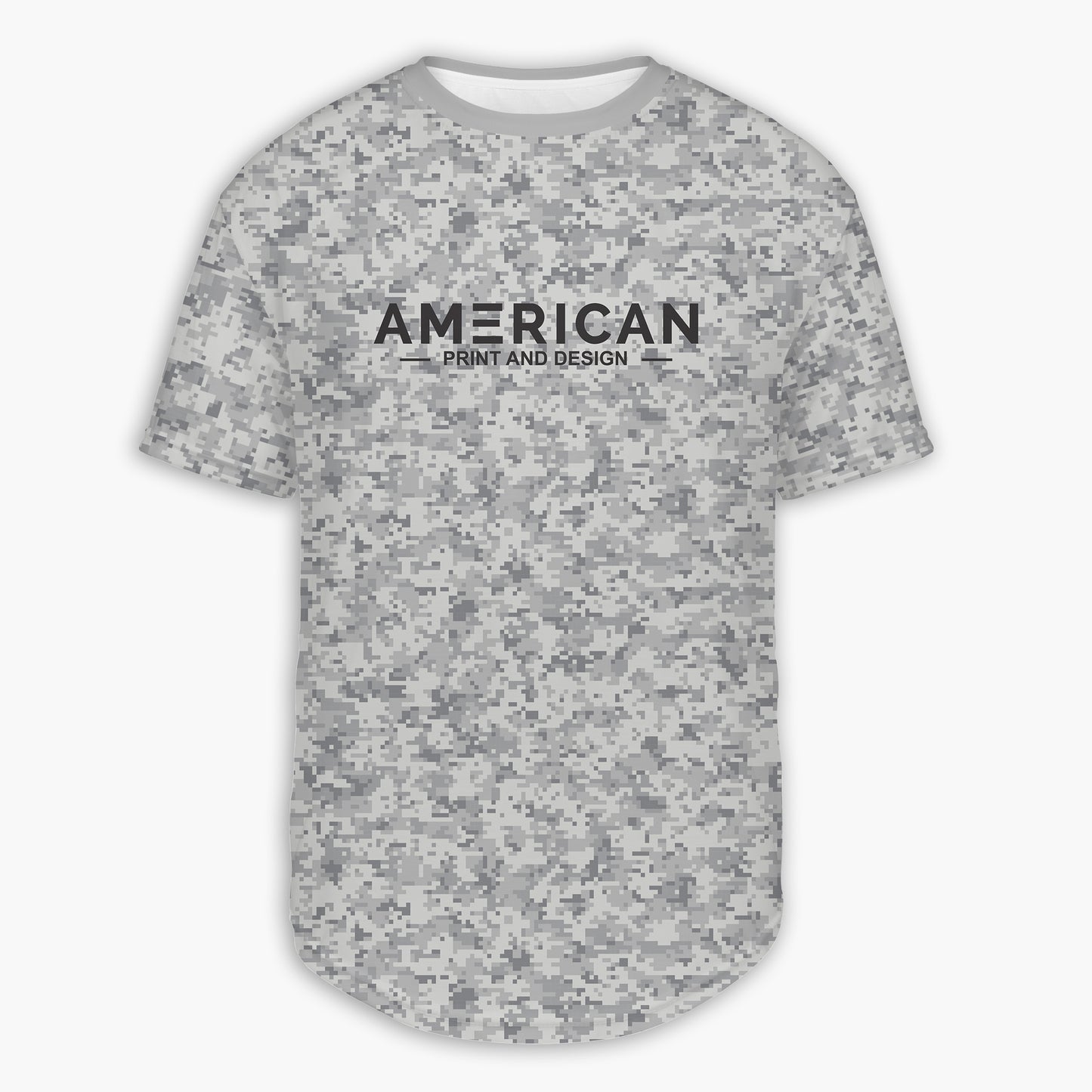 American Print and Design - Men's Camo Scoop T-Shirt