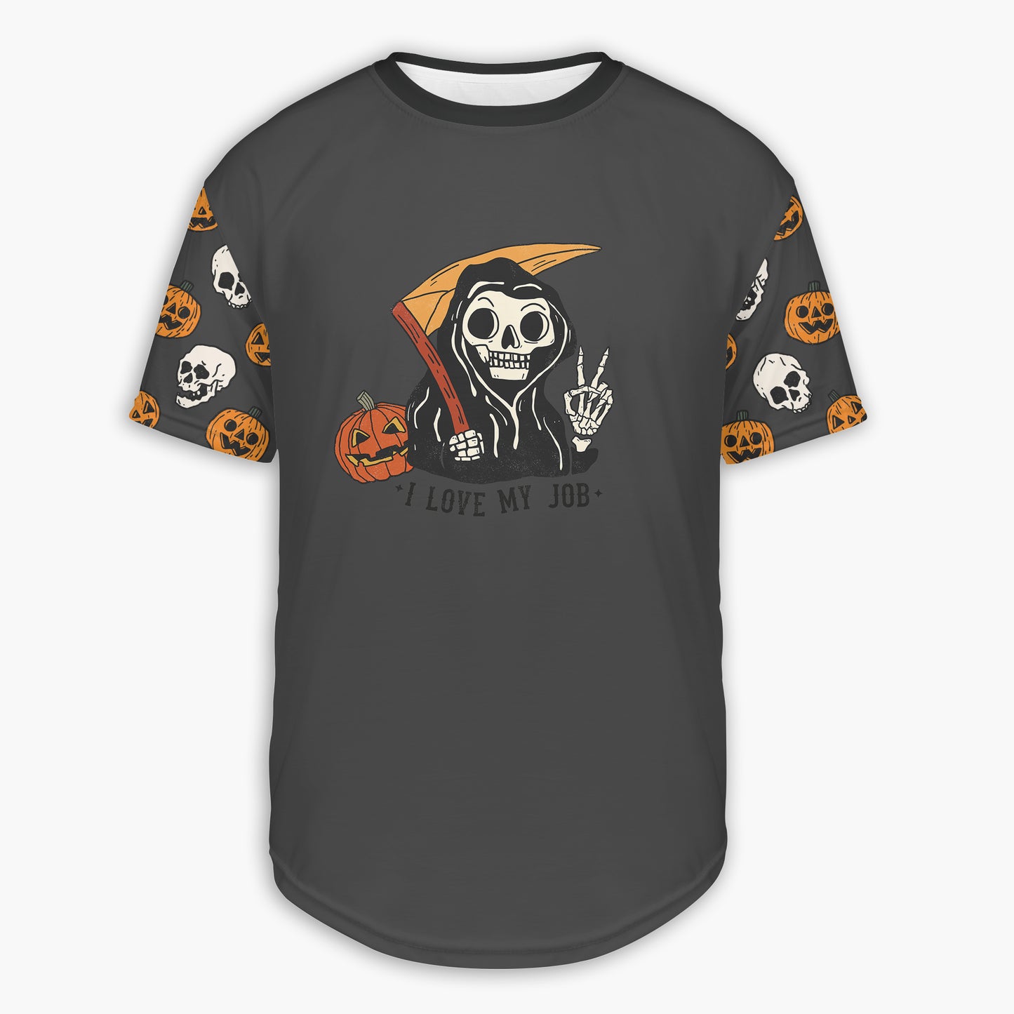 Men's / Women's "I Love My Job" Grim Reaper Halloween Hoodie / T-Shirt / Long Sleeve Tee / Pullover / Sweatshirt