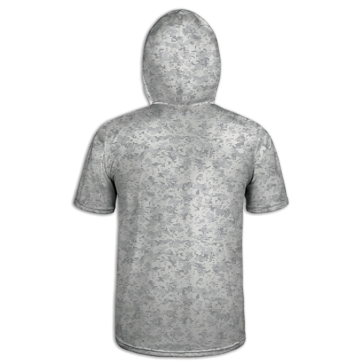 American Print and Design - Men's Camo Lightweight Short Sleeve Hoodie