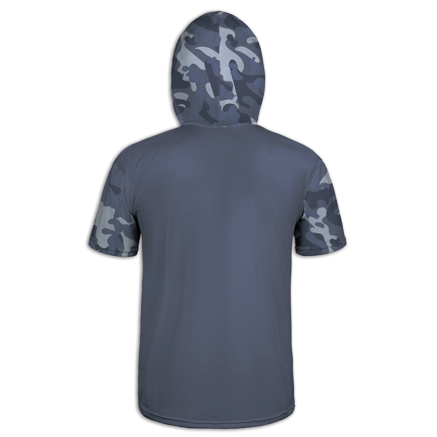 Men's Blue Camo American Flag & Tire Tracks Hoodie / T-Shirt / Long Sleeve Tee / Pullover / Sweatshirt