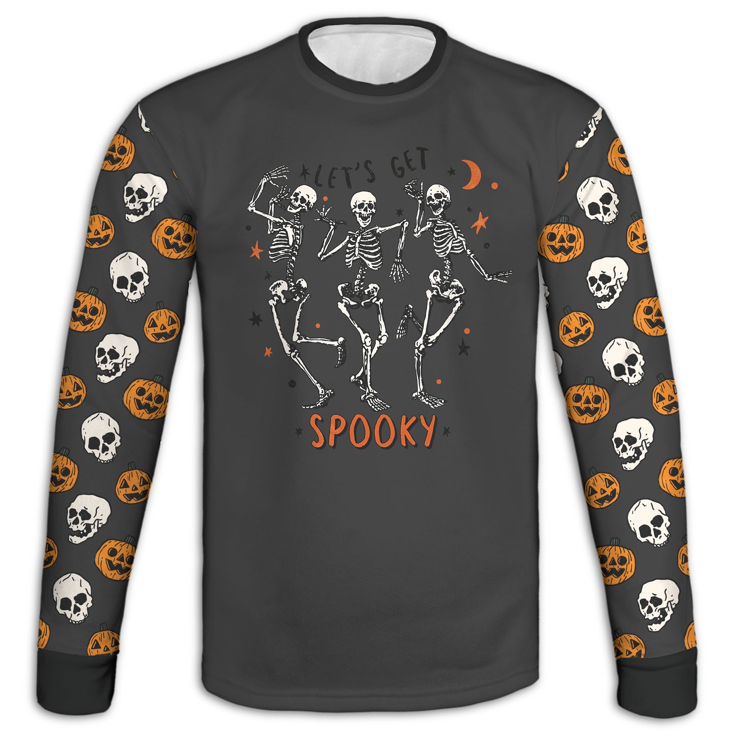 Men's / Women's "Let's Get Spooky" Skeleton Halloween Hoodie / T-Shirt / Long Sleeve Tee / Pullover / Sweatshirt