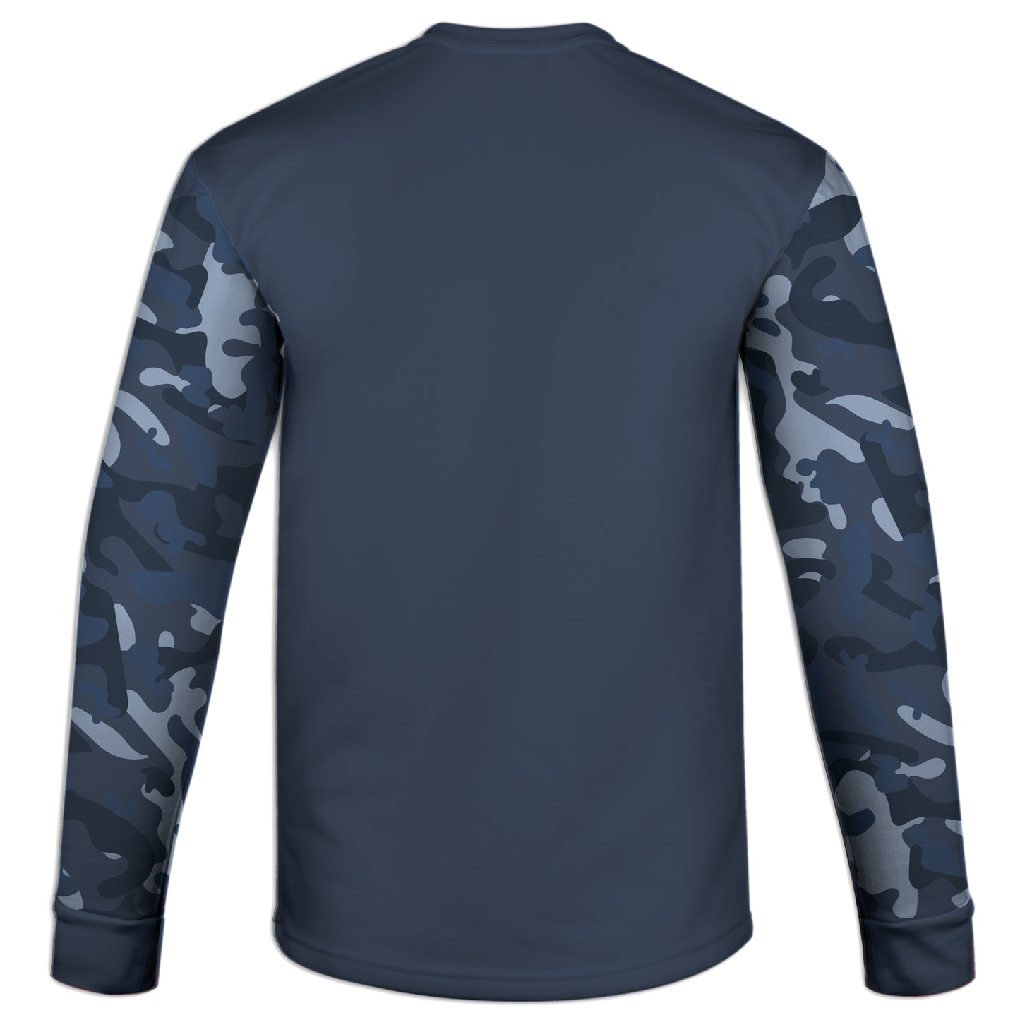 Men's Blue Camo American Flag & Tire Tracks Hoodie / T-Shirt / Long Sleeve Tee / Pullover / Sweatshirt