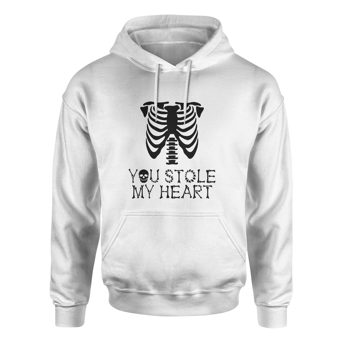 Skeleton Group / Family White Halloween Hoodies