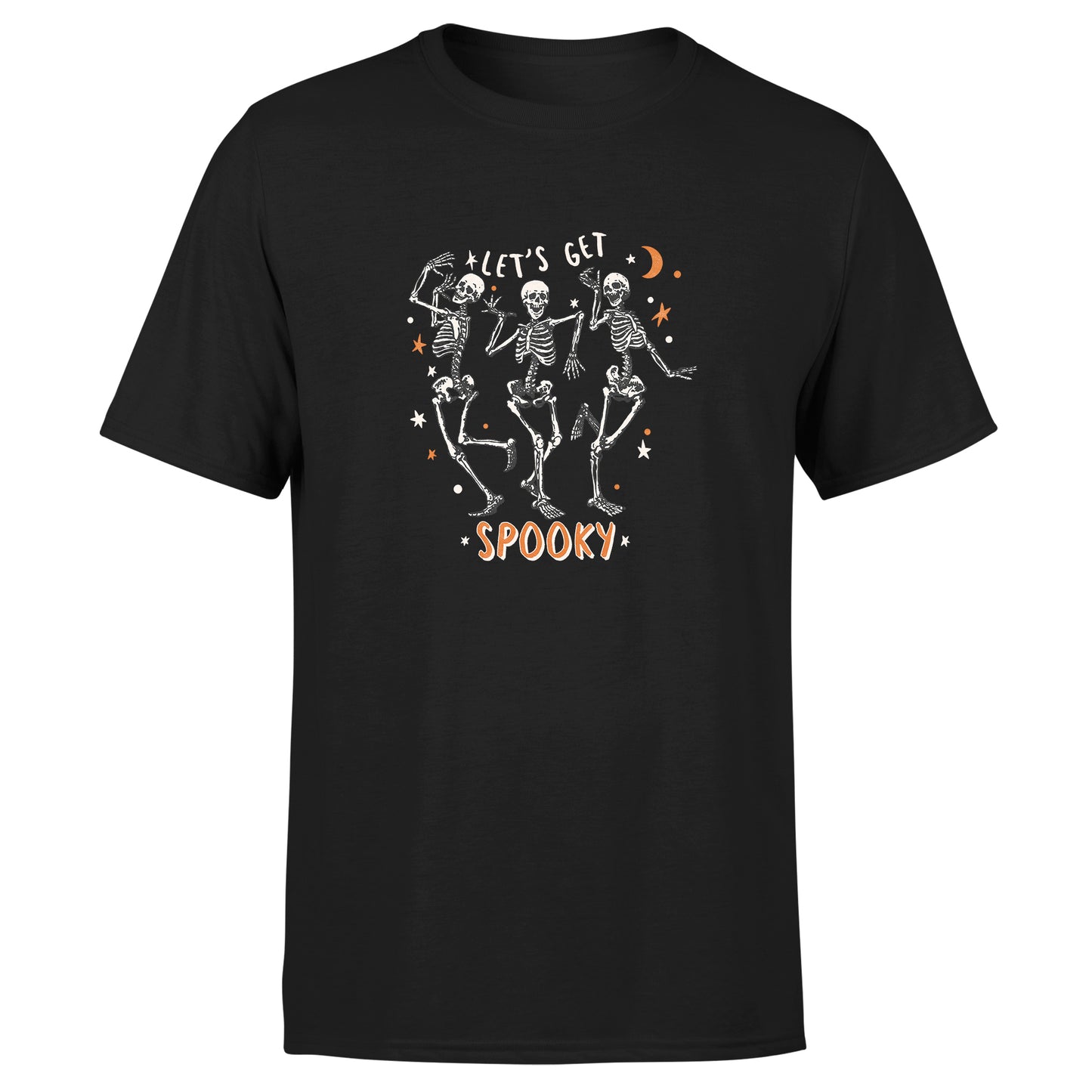 "Lets Get Spooky" Skeletons - Cotton T-Shirt - Unisex