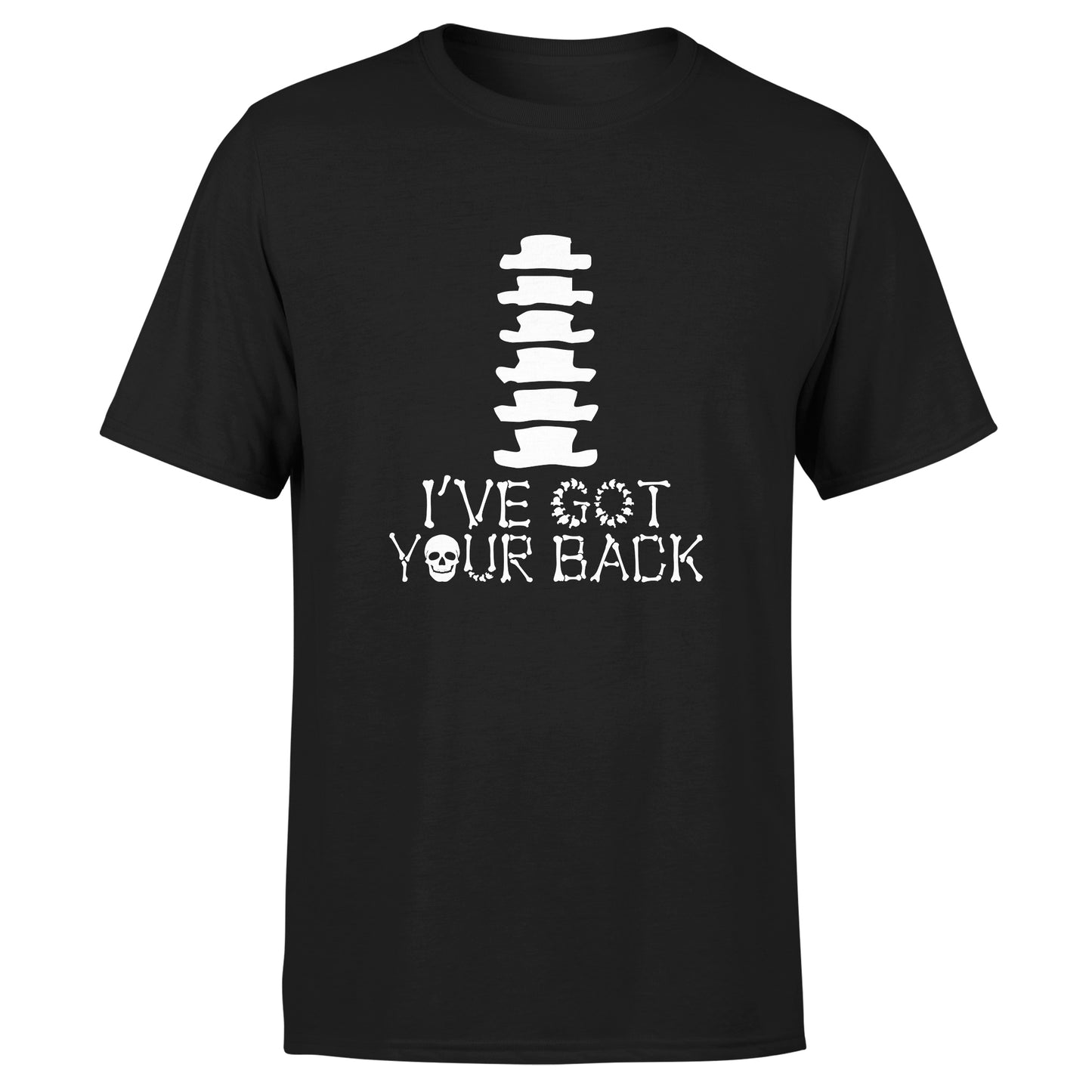 Skeleton Group / Family Black Halloween T-Shirts