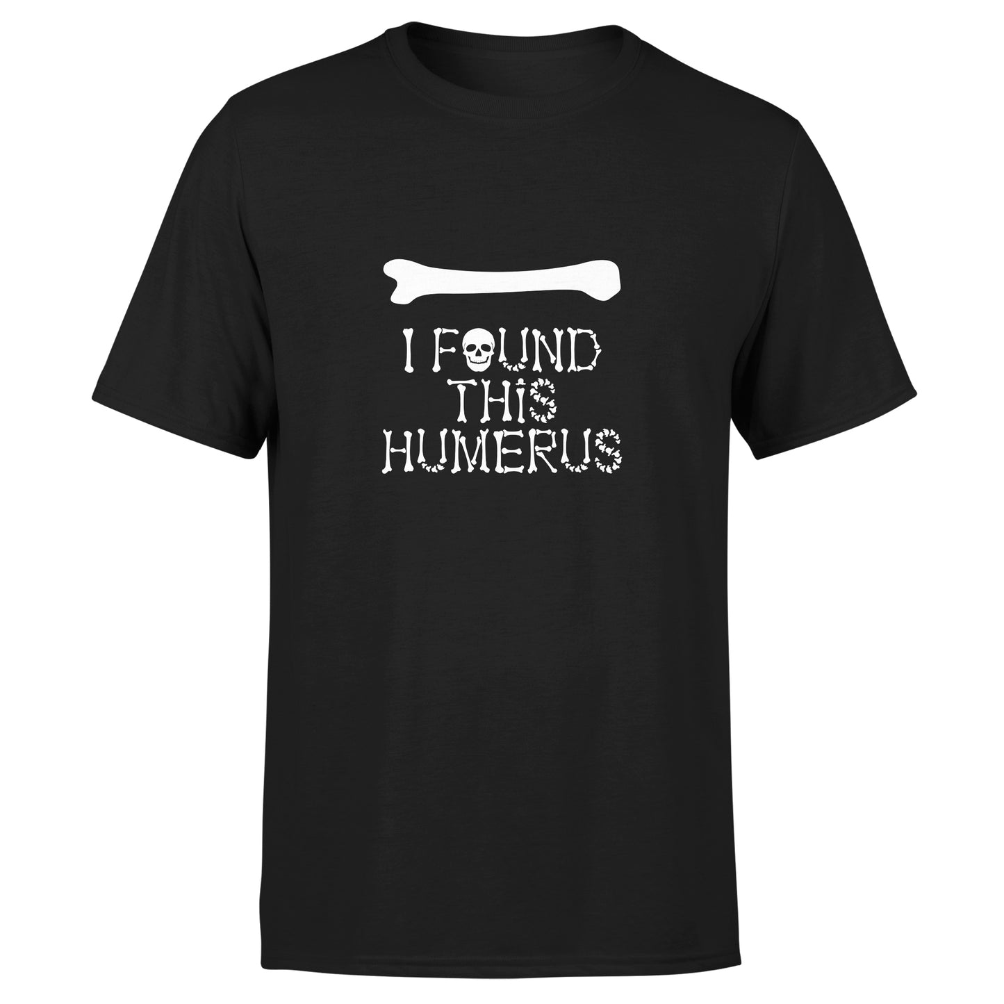 Skeleton Group / Family Black Halloween T-Shirts