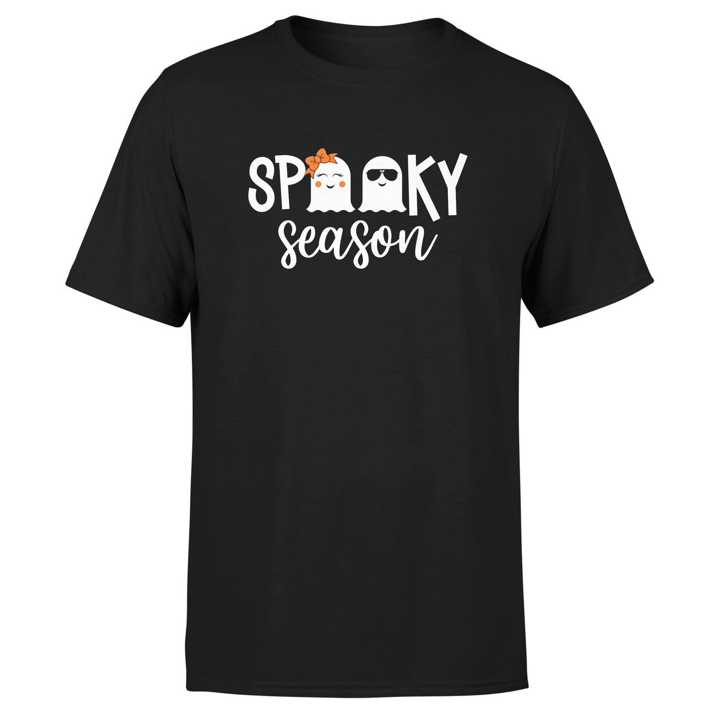 Spooky Ghost Family - Black Halloween T-Shirts
