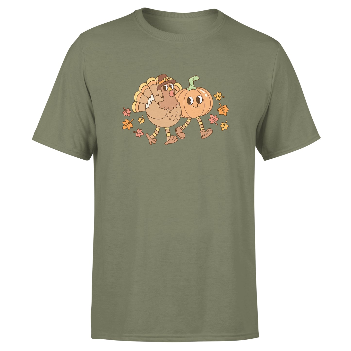 Thanksgiving Unisex Group T-Shirts - Red / Navy / Green