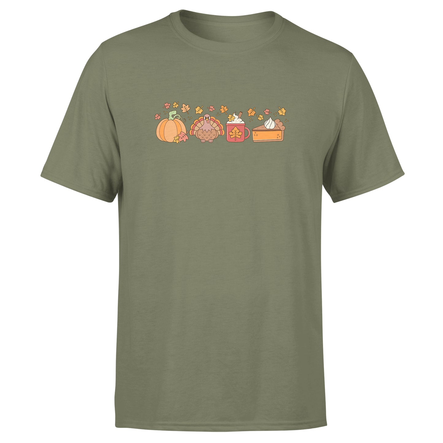 Thanksgiving Unisex Group T-Shirts - Red / Navy / Green