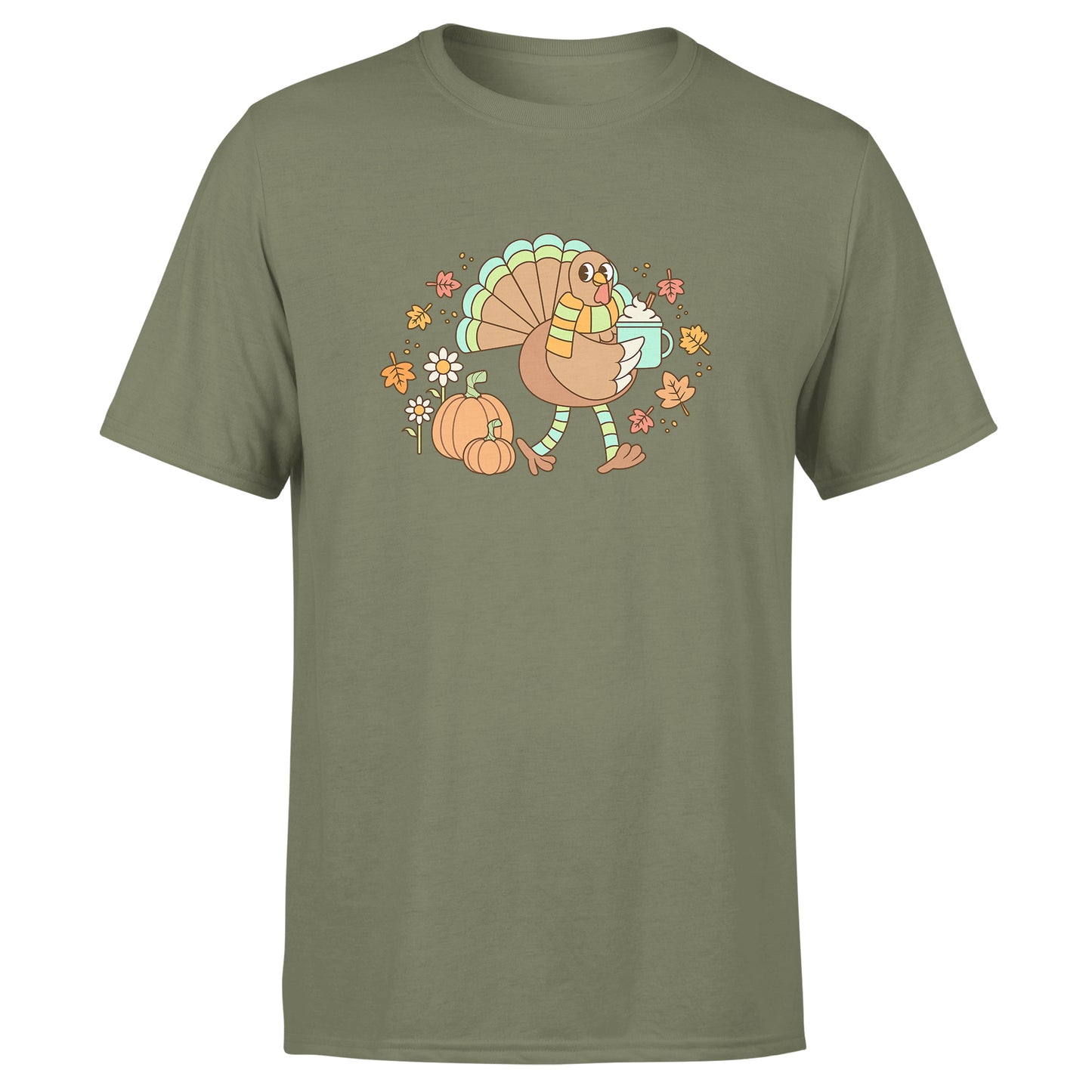 Thanksgiving Unisex Group T-Shirts - Red / Navy / Green