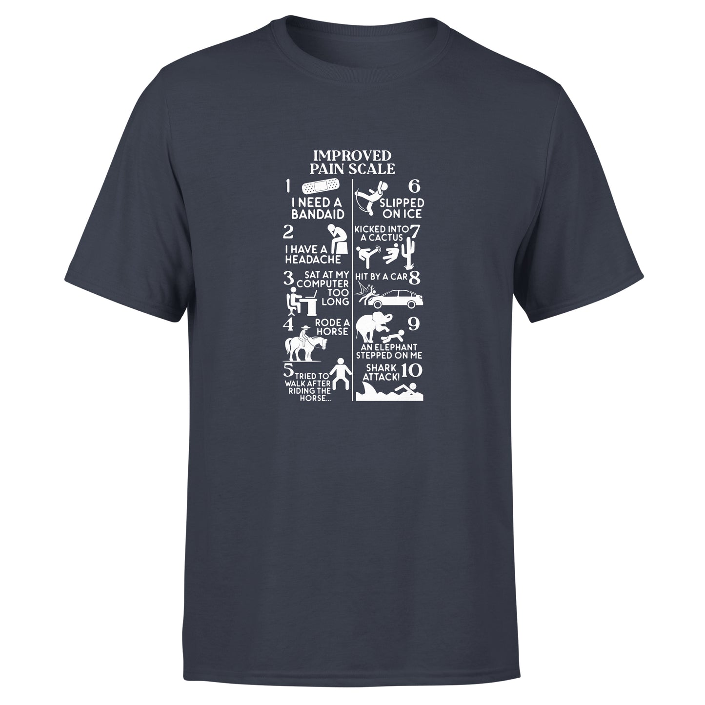 Improved Pain Scale 2 - Cotton Tee - Unisex