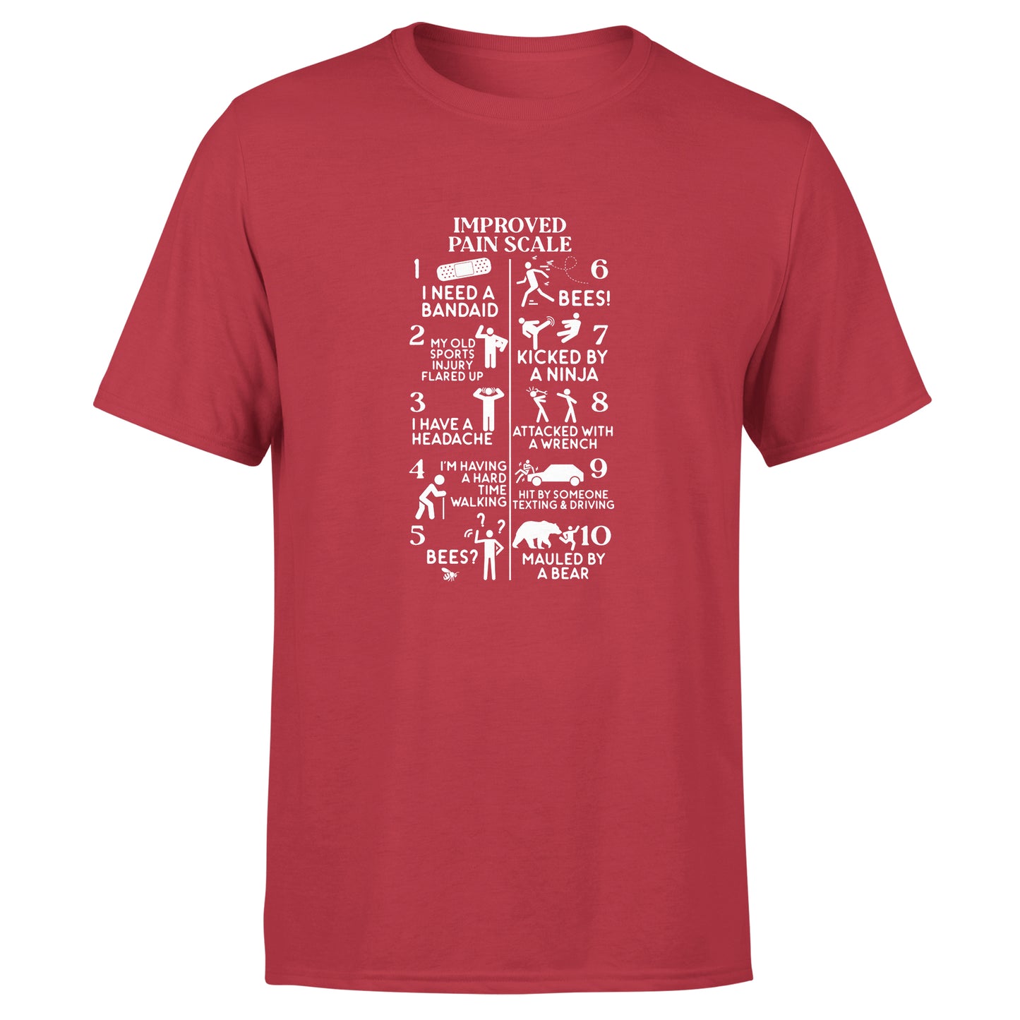 Improved Pain Scale - Cotton T-Shirt - Unisex