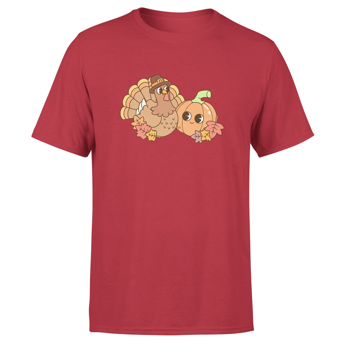 Thanksgiving Unisex Group T-Shirts - Red / Navy / Green