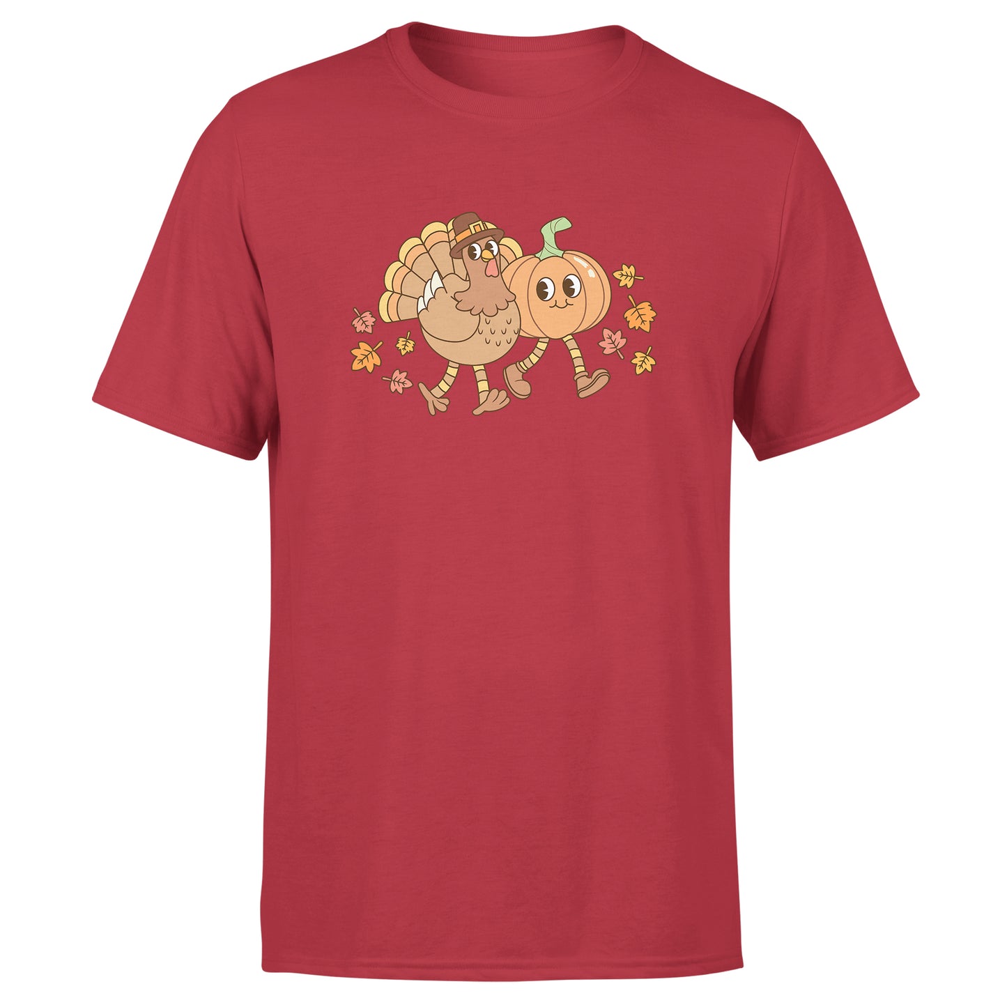 Thanksgiving Unisex Group T-Shirts - Red / Navy / Green