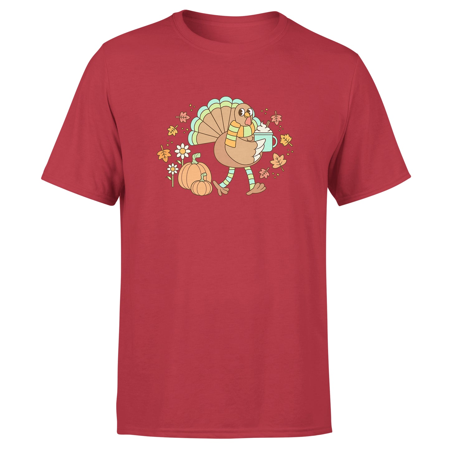 Thanksgiving Unisex Group T-Shirts - Red / Navy / Green