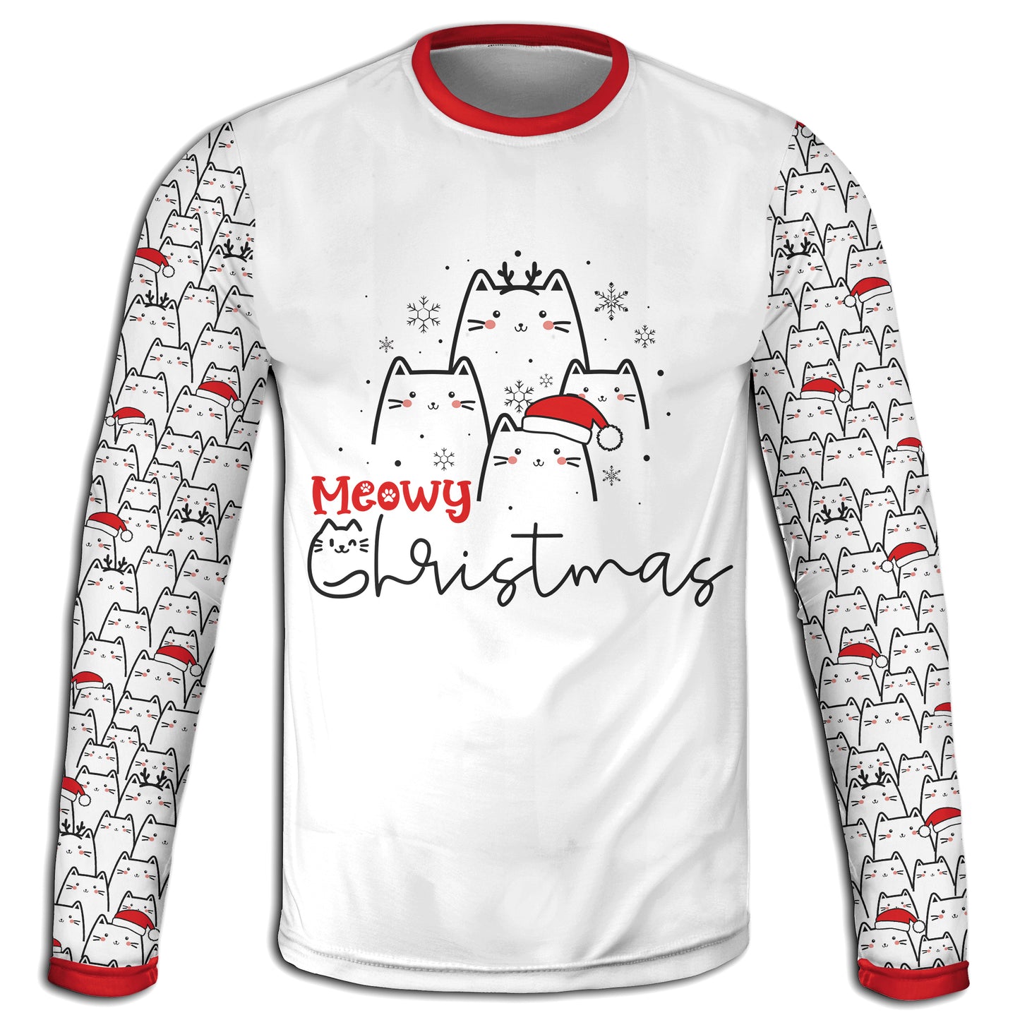 Meowy Christmas - Unisex Hoodie / Sweatshirt / T-Shirt / Pullover