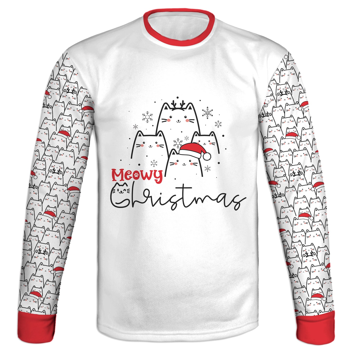 Meowy Christmas - Unisex Hoodie / Sweatshirt / T-Shirt / Pullover