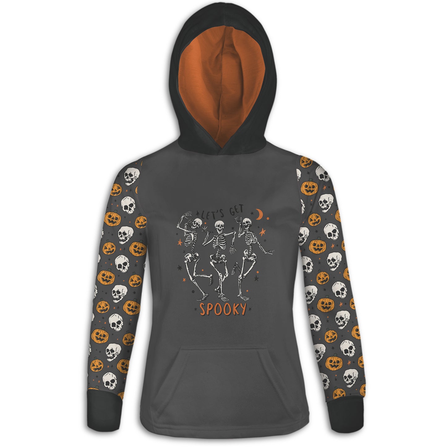 Men's / Women's "Let's Get Spooky" Skeleton Halloween Hoodie / T-Shirt / Long Sleeve Tee / Pullover / Sweatshirt
