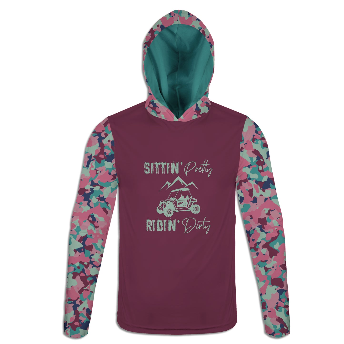 Women's 'Sittin Pretty, Ridin Dirty' Side by Side Hoodie / T-Shirt / Pullover / Sweatshirt