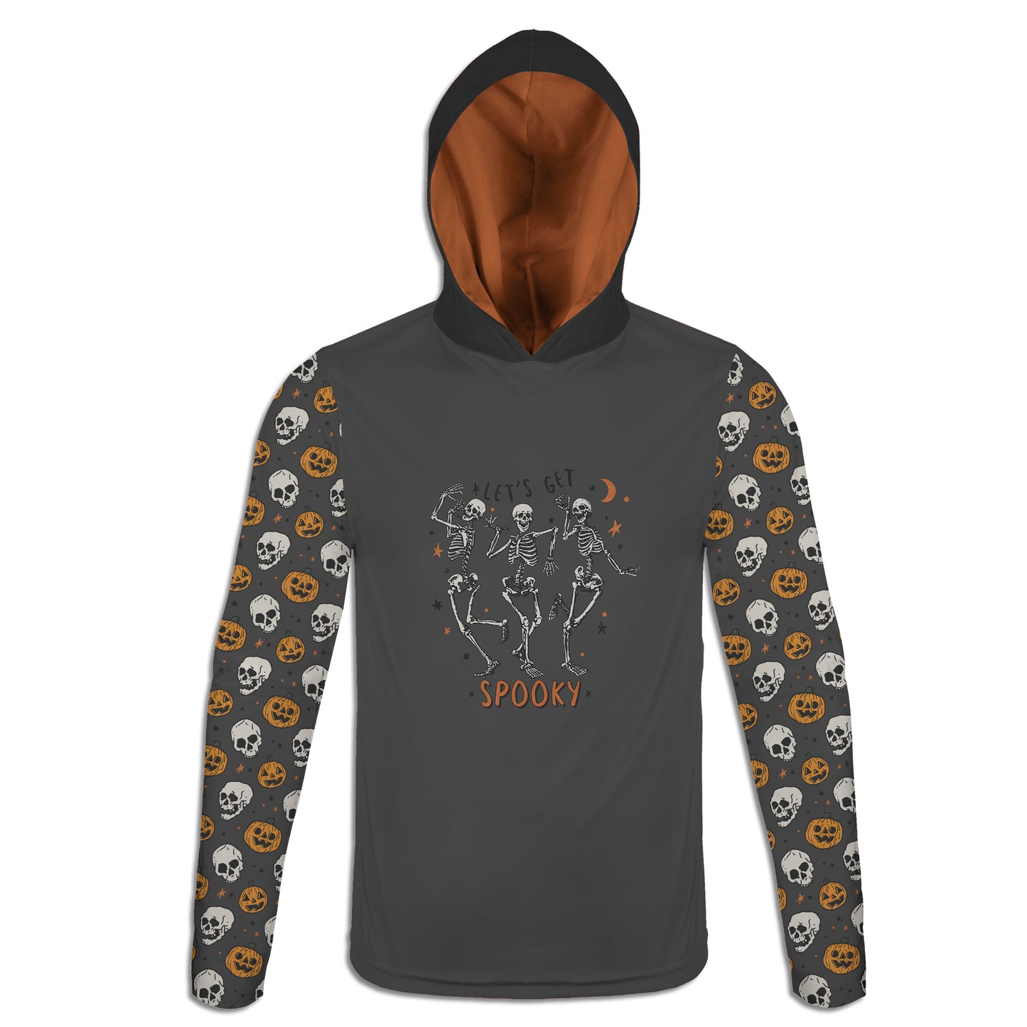 Men's / Women's "Let's Get Spooky" Skeleton Halloween Hoodie / T-Shirt / Long Sleeve Tee / Pullover / Sweatshirt