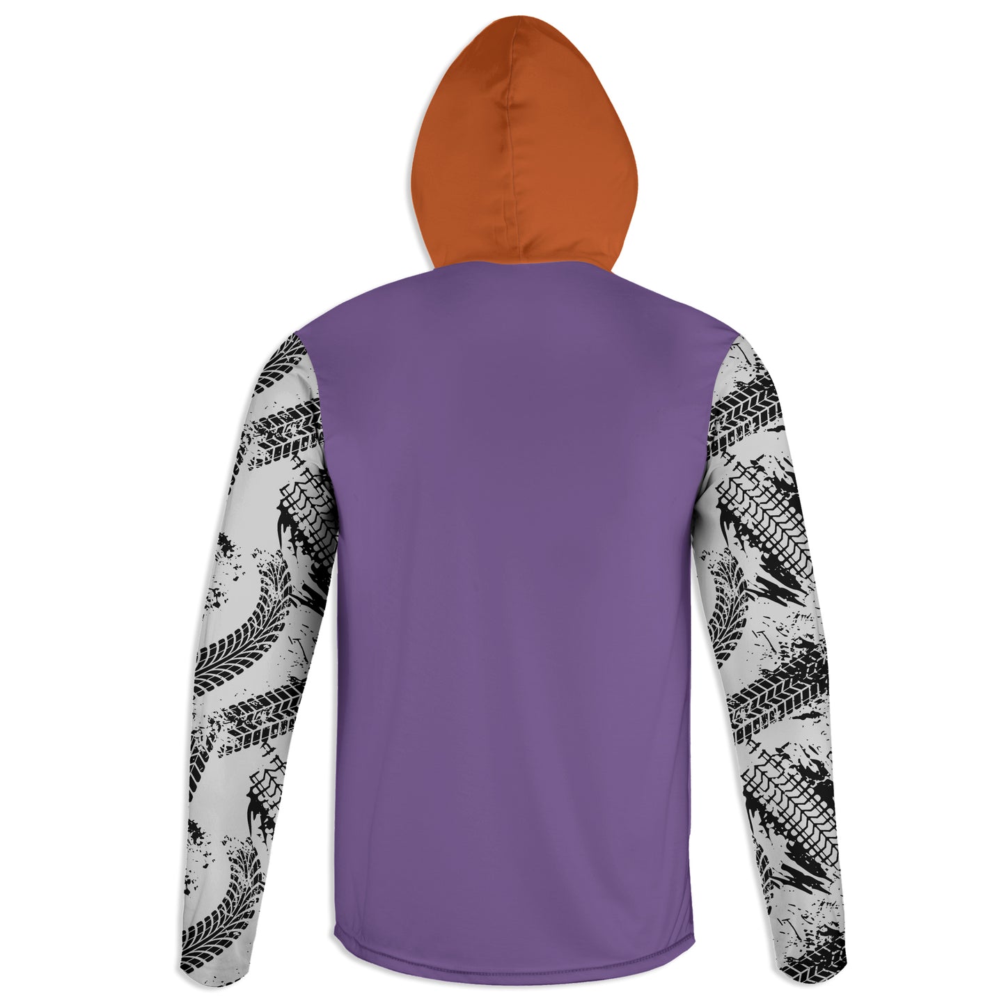 Women's Orange Purple & Black Side by Side Hoodie / T-Shirt / Pullover / Sweatshirt