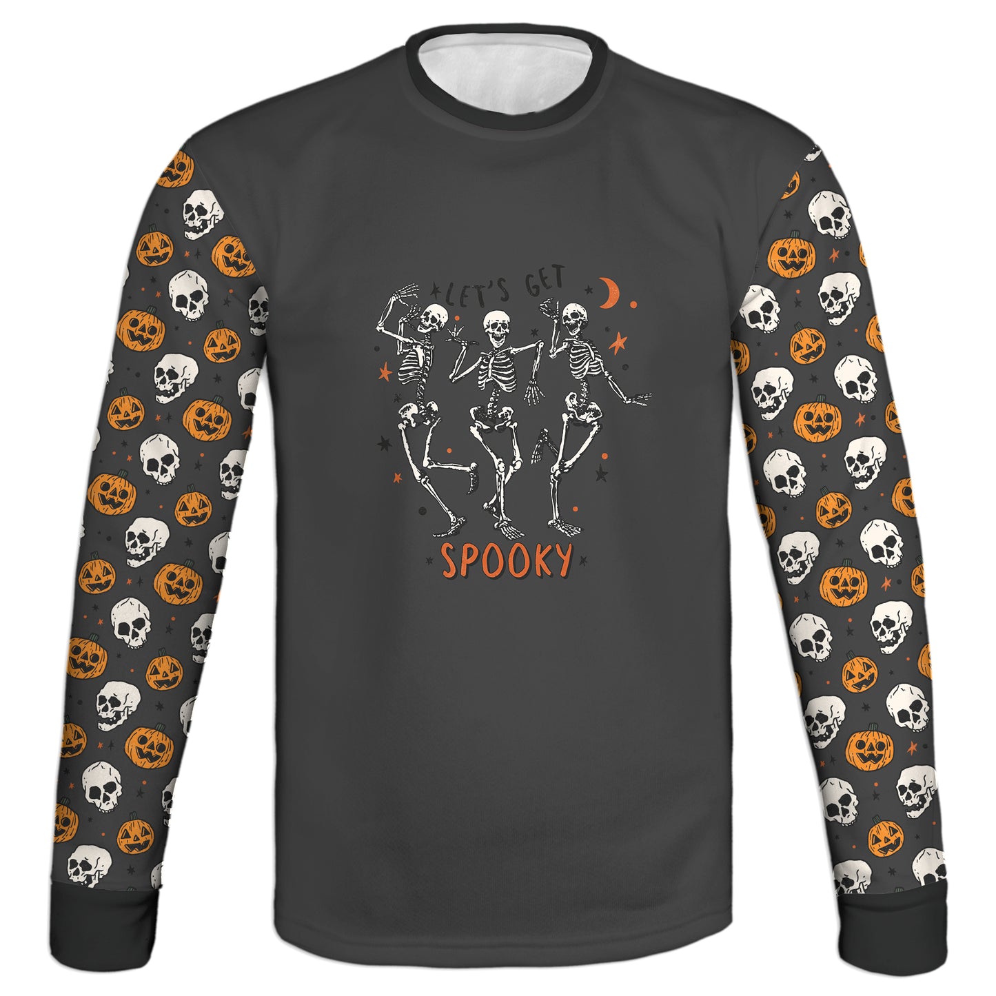 Men's / Women's "Let's Get Spooky" Skeleton Halloween Hoodie / T-Shirt / Long Sleeve Tee / Pullover / Sweatshirt