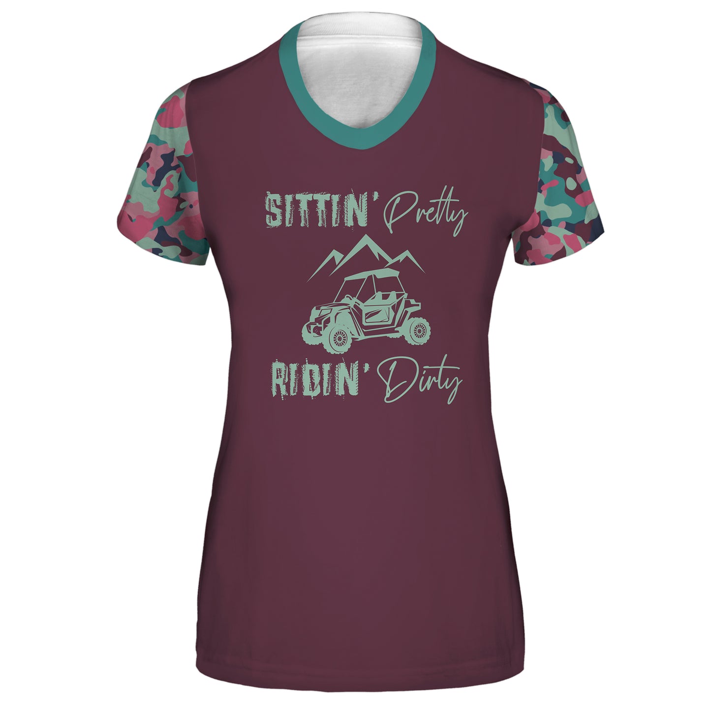 Women's 'Sittin Pretty, Ridin Dirty' Side by Side Hoodie / T-Shirt / Pullover / Sweatshirt