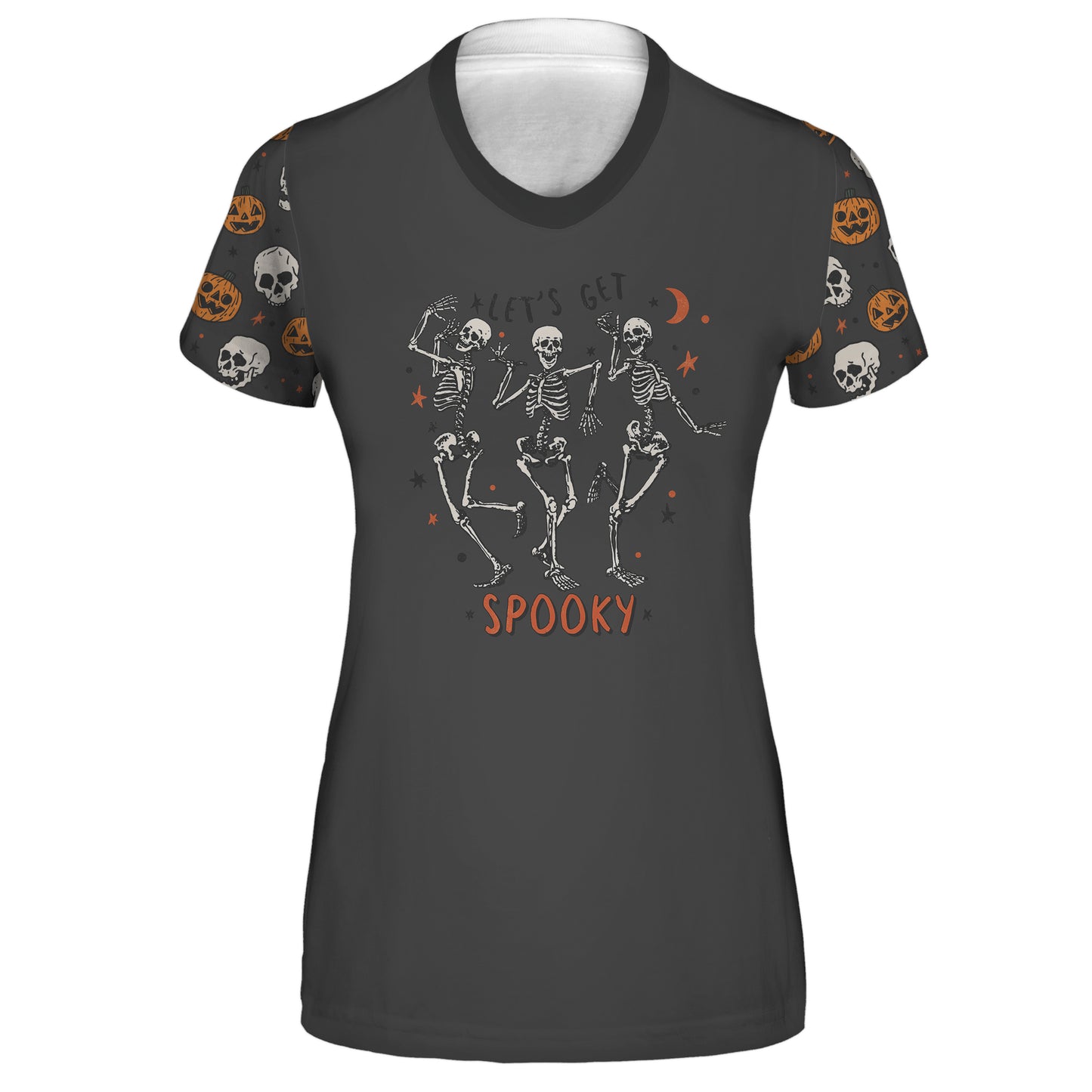 Men's / Women's "Let's Get Spooky" Skeleton Halloween Hoodie / T-Shirt / Long Sleeve Tee / Pullover / Sweatshirt