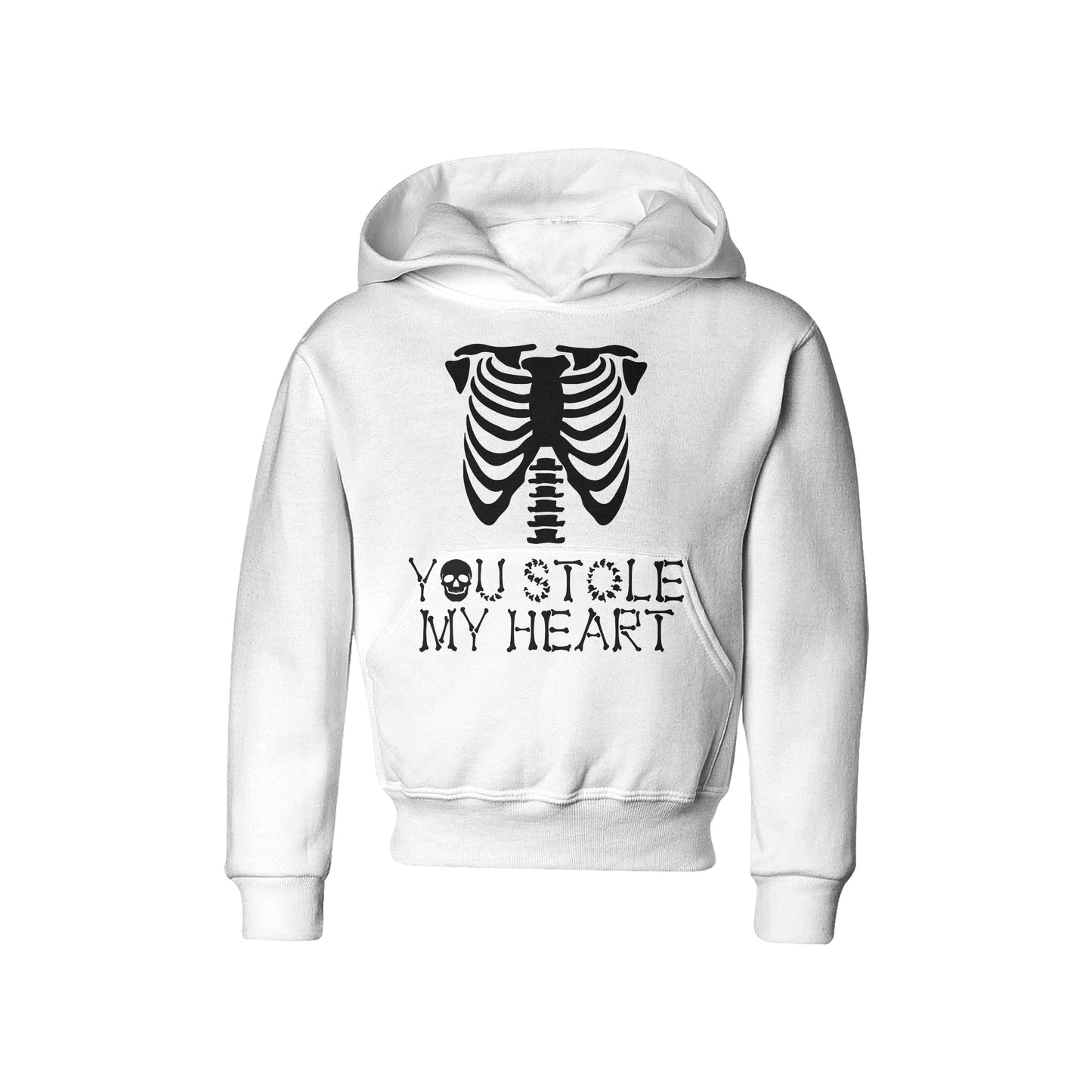 Skeleton Group / Family White Halloween Hoodies