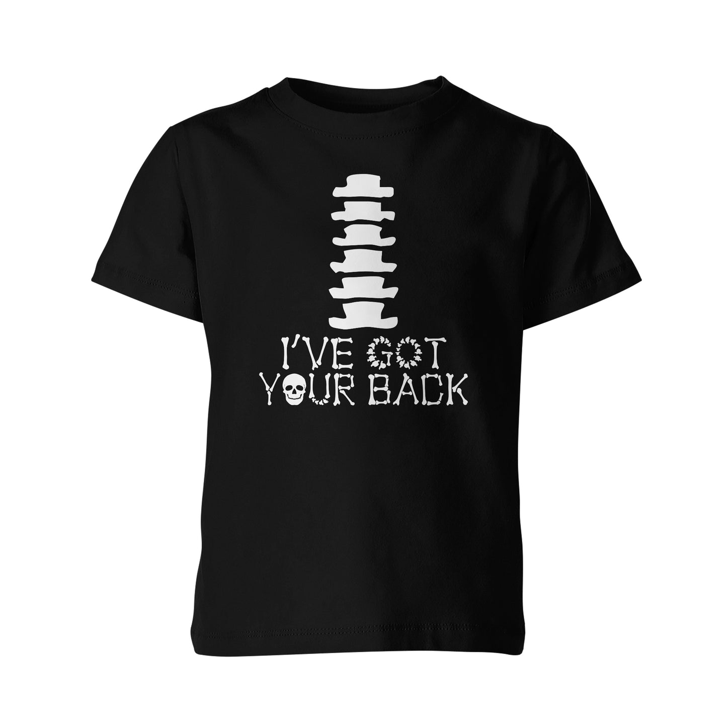 Skeleton Group / Family Black Halloween T-Shirts