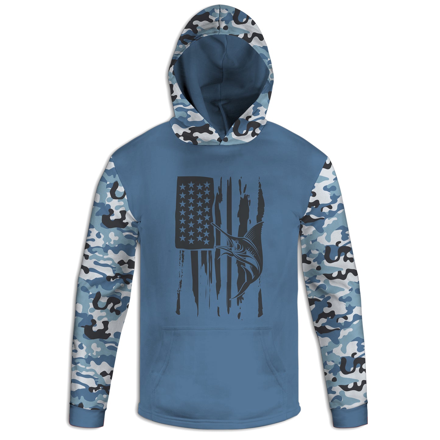 Men's Swordfish Flag CAMO HOODIE / T-SHIRT / LONG SLEEVE TEE / PULLOVER / SWEATSHIRT