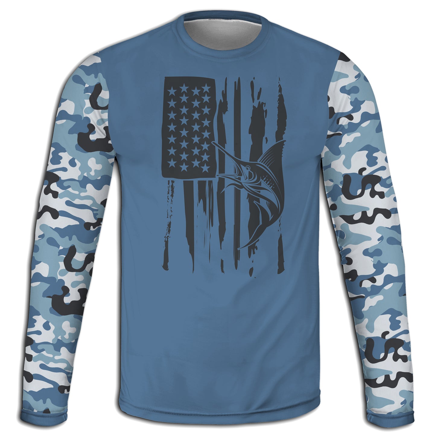 Men's Swordfish Flag CAMO HOODIE / T-SHIRT / LONG SLEEVE TEE / PULLOVER / SWEATSHIRT