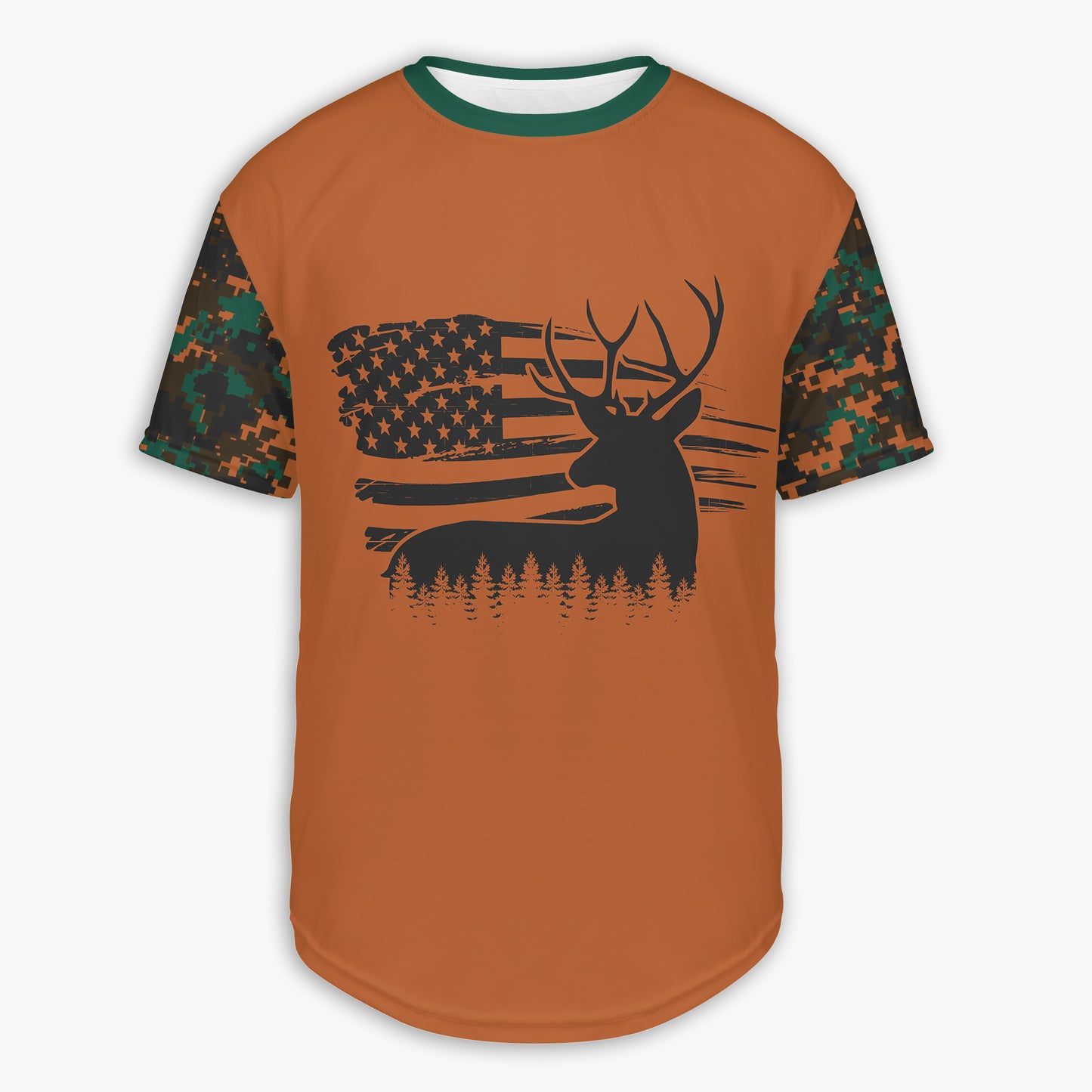 Men's Buck Flag CAMO HOODIE / T-SHIRT / LONG SLEEVE TEE / PULLOVER / SWEATSHIRT