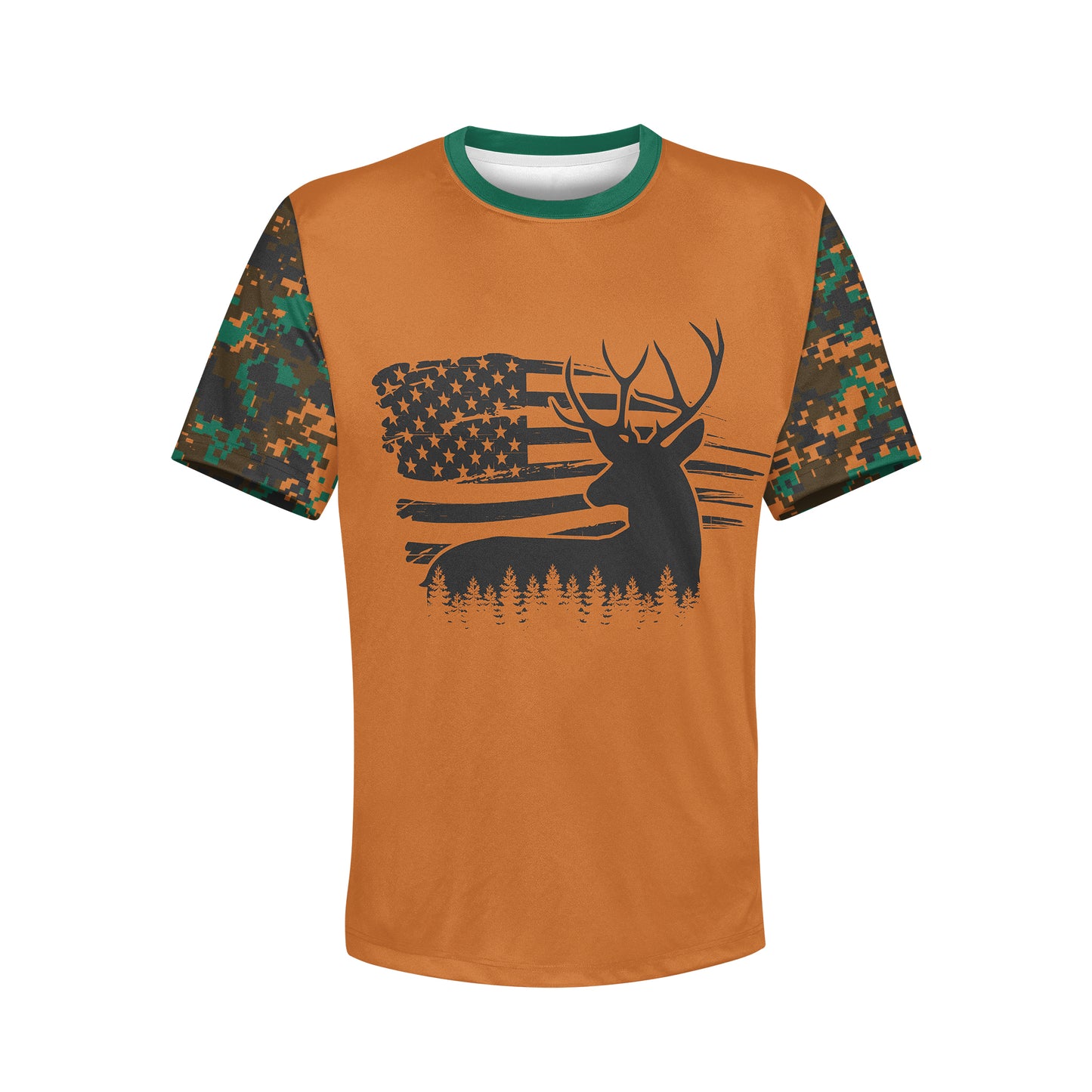 Men's Buck Flag CAMO HOODIE / T-SHIRT / LONG SLEEVE TEE / PULLOVER / SWEATSHIRT