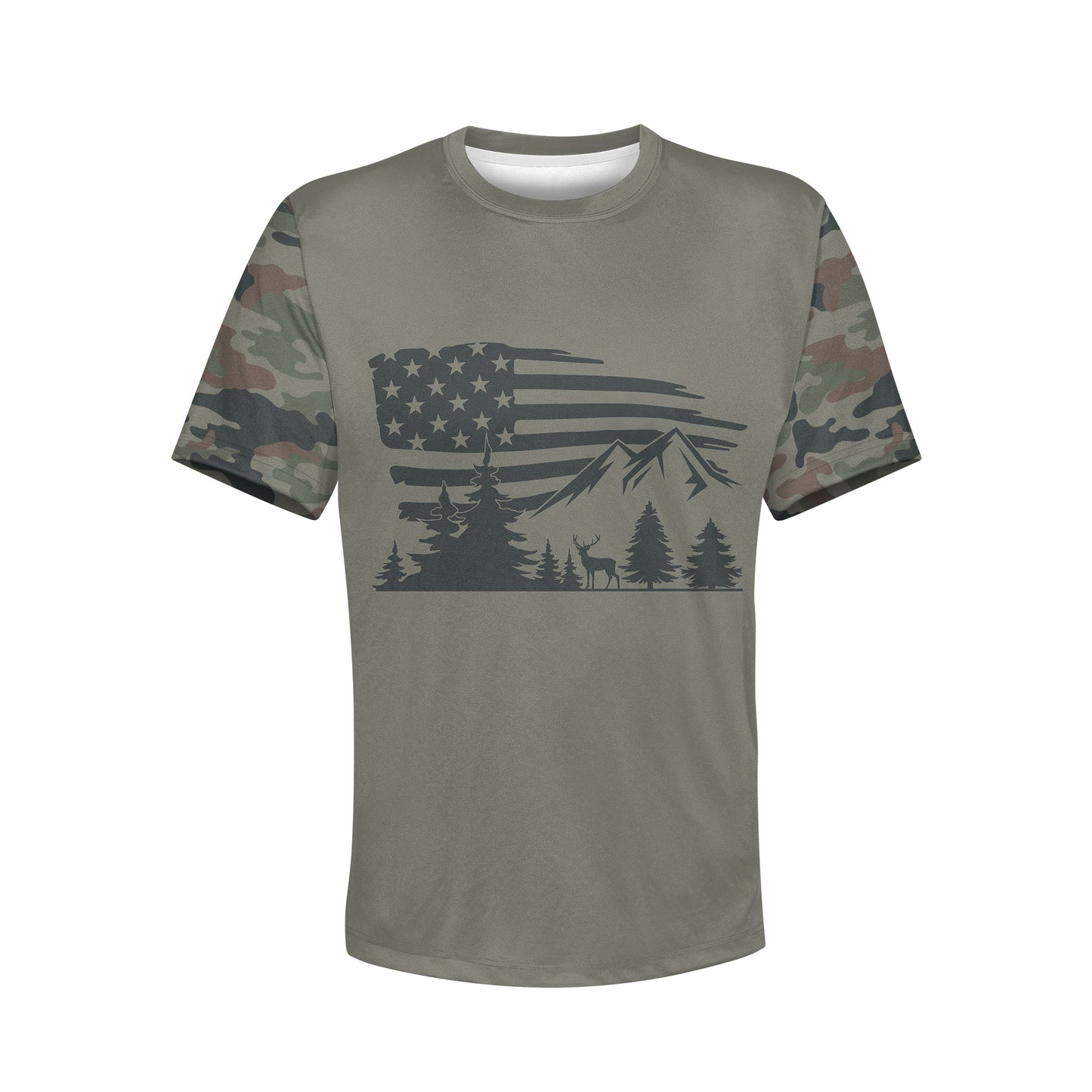 Men's Deer Mountains CAMO HOODIE / T-SHIRT / LONG SLEEVE TEE / PULLOVER / SWEATSHIRT