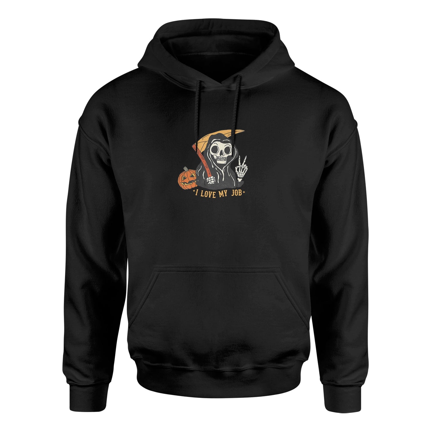 Grim Reaper "I Love My Job" - Biblend Hoodie - Unisex