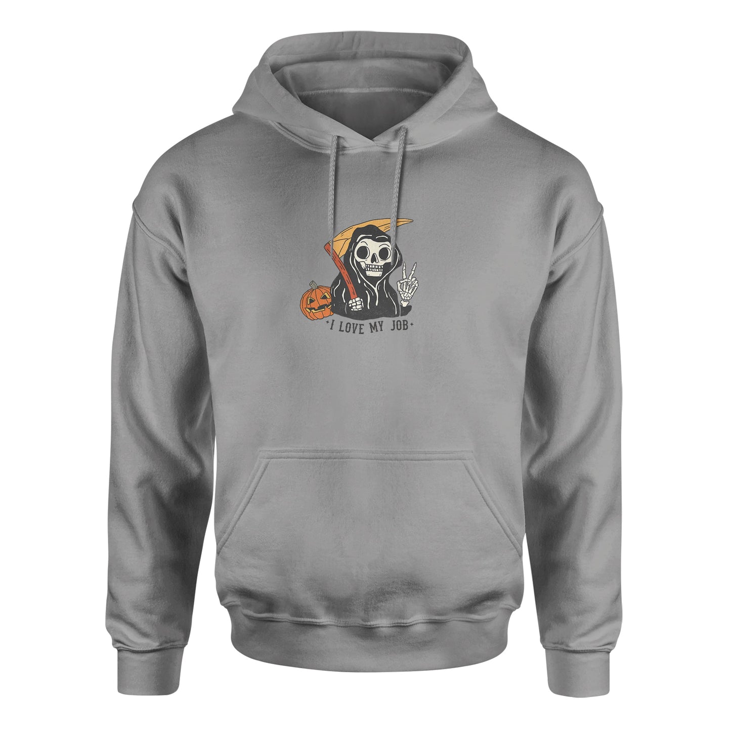 Grim Reaper "I Love My Job" - Biblend Hoodie - Unisex