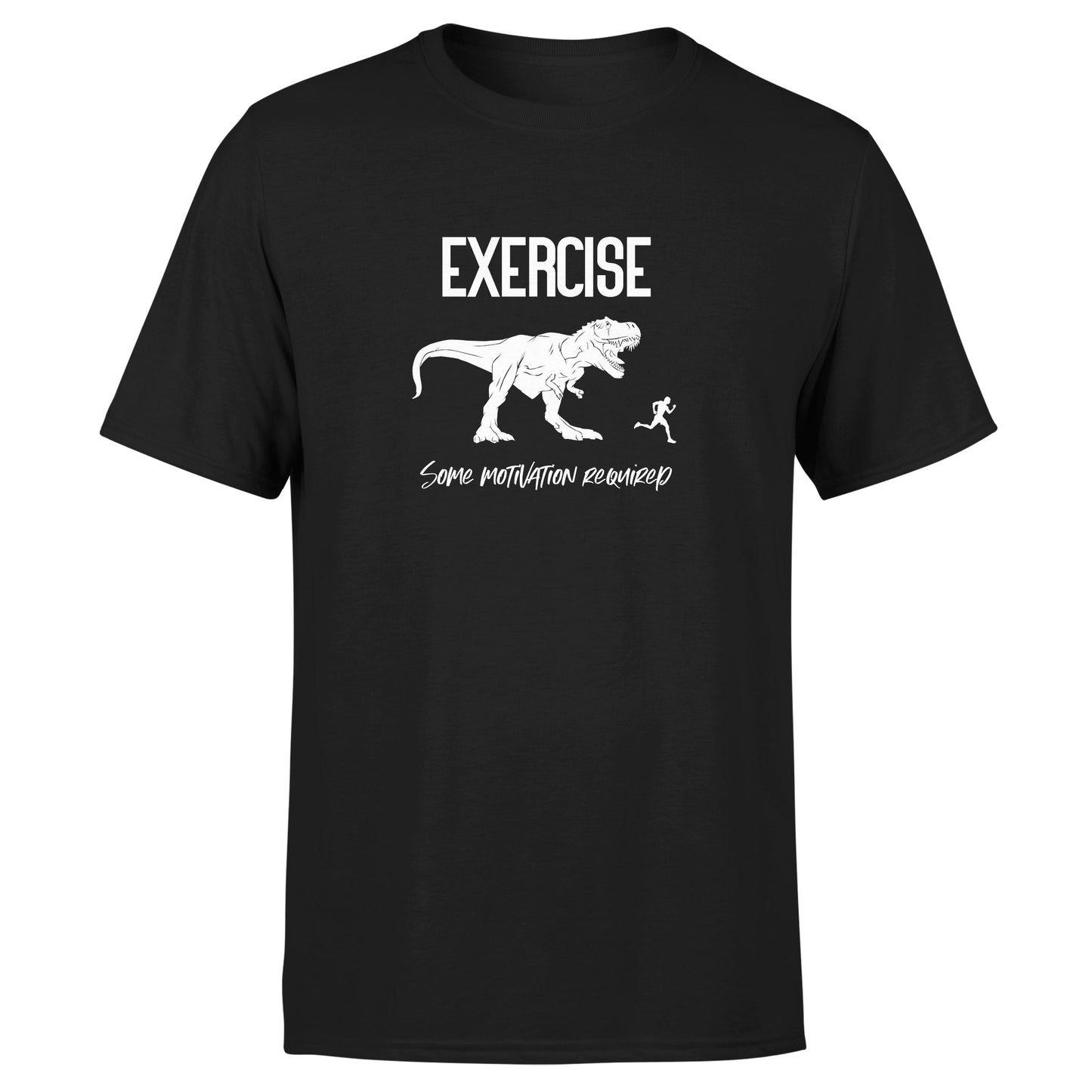 Dino Exercise Motivation - Cotton T-Shirt - Unisex