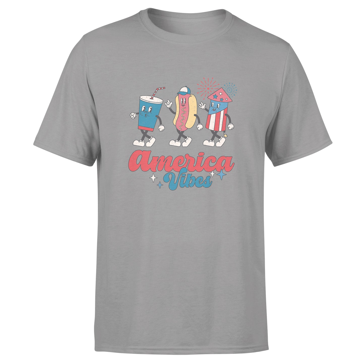 America Vibes - Cotton T-Shirt - Youth / Adult Unisex Size