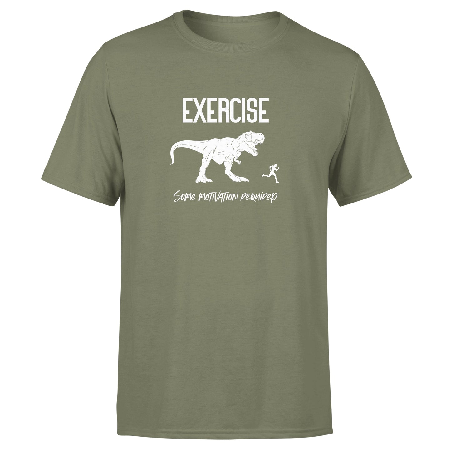 Dino Exercise Motivation - Cotton T-Shirt - Unisex