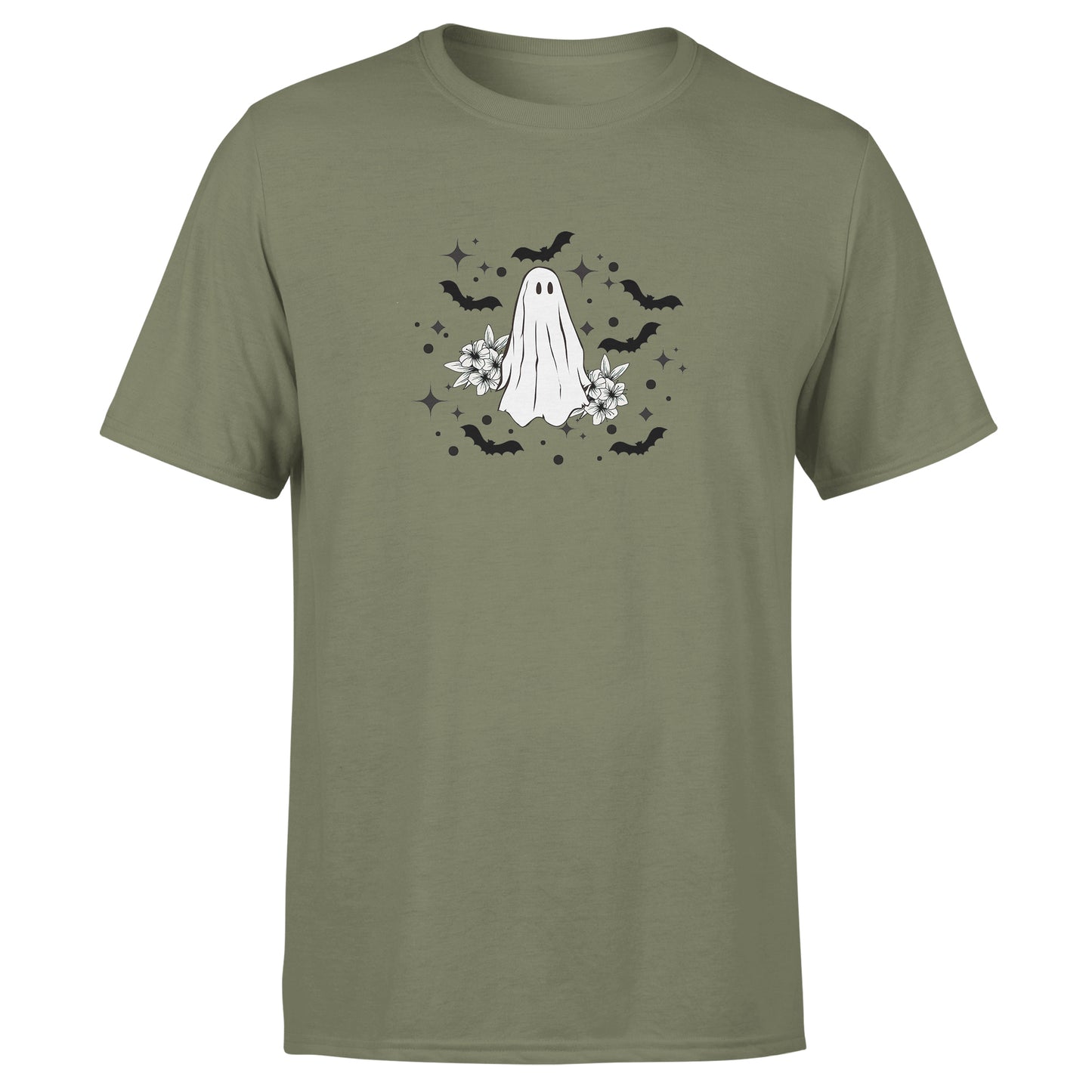 Ghost and Bats - Cotton T-Shirt - Unisex
