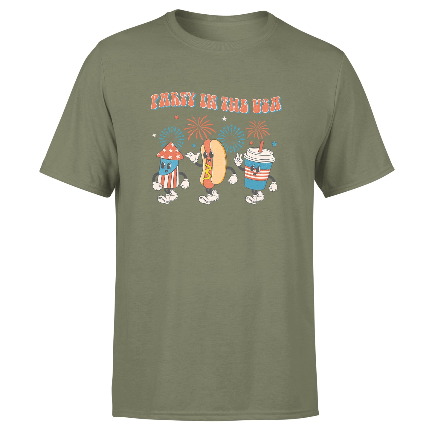 Party in the USA - Cotton T-Shirt - Youth / Adult Unisex Size